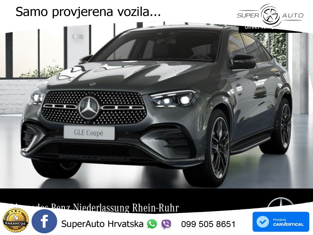 Mercedes GLE Coupe 450d (367 KS) EQ Boost 4MATIC 9G-TRONIC AMG LED+GR SJED+ACC