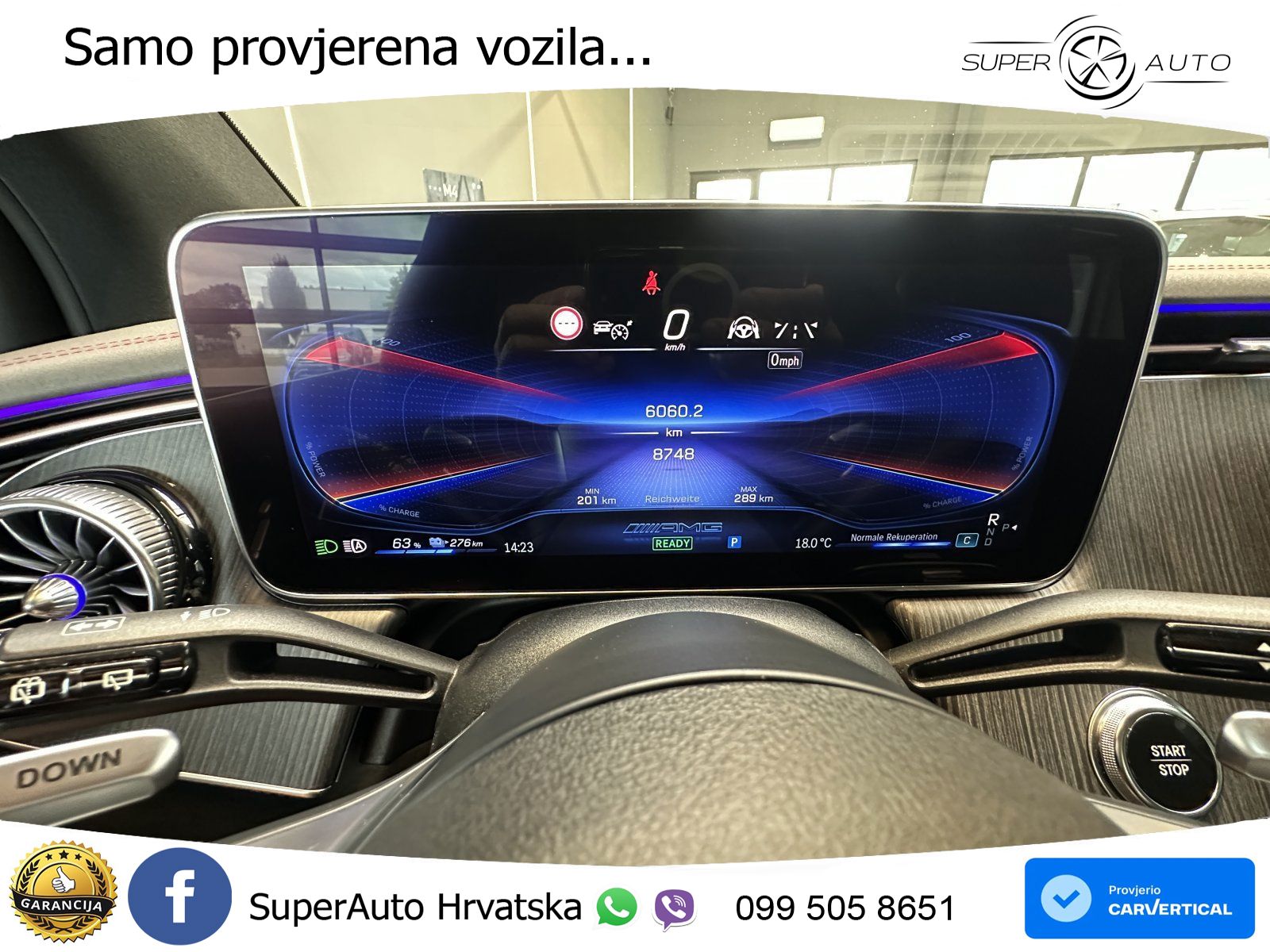 Mercedes EQE SUV AMG 53 100 kWh (626 KS) 4MATIC+ ZRAČNI+ACC+GR SJED+360+PANO