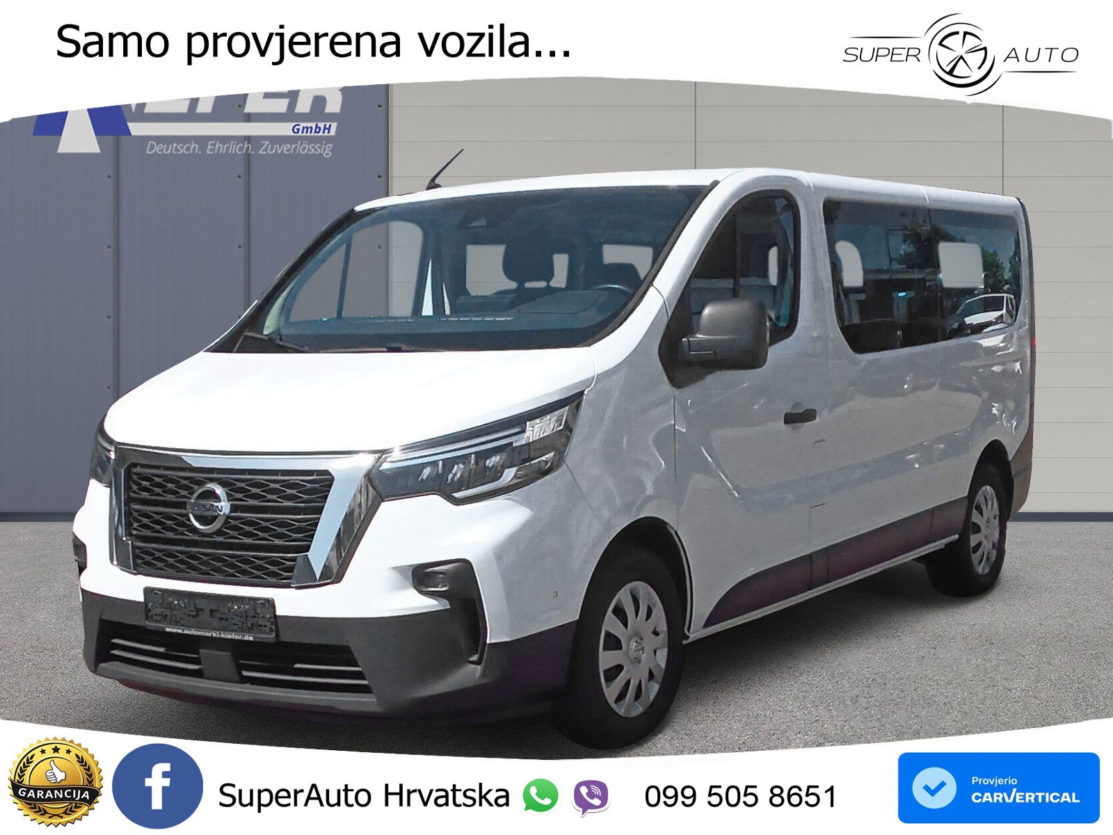 Nissan Primastar dCi 150 DCT Comb i*L2* 8 sjedala