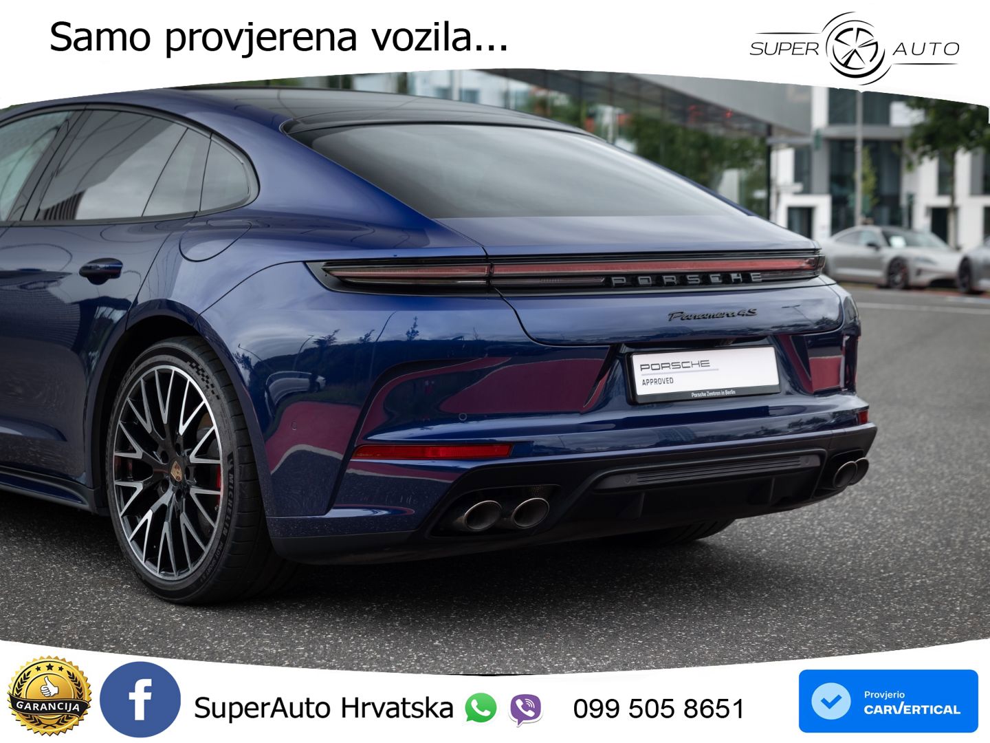 Porsche Panamera 4S 2.9 V6 (544 KS) E-Hybrid PDK ACC+HEAD+4xGR SJED+360+PANO