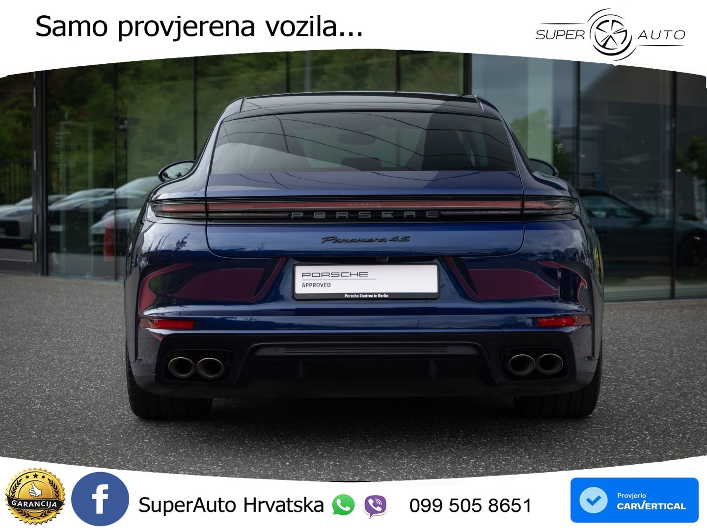 Porsche Panamera 4S 2.9 V6 (544 KS) E-Hybrid PDK ACC+HEAD+4xGR SJED+360+PANO