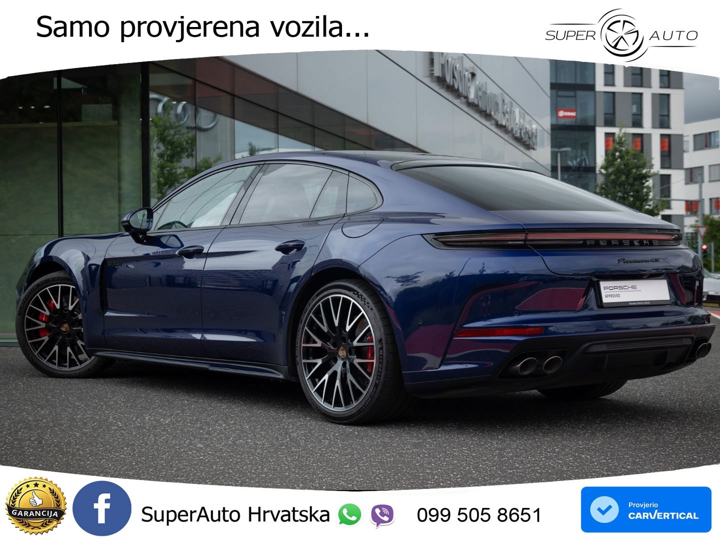 Porsche Panamera 4S 2.9 V6 (544 KS) E-Hybrid PDK ACC+HEAD+4xGR SJED+360+PANO