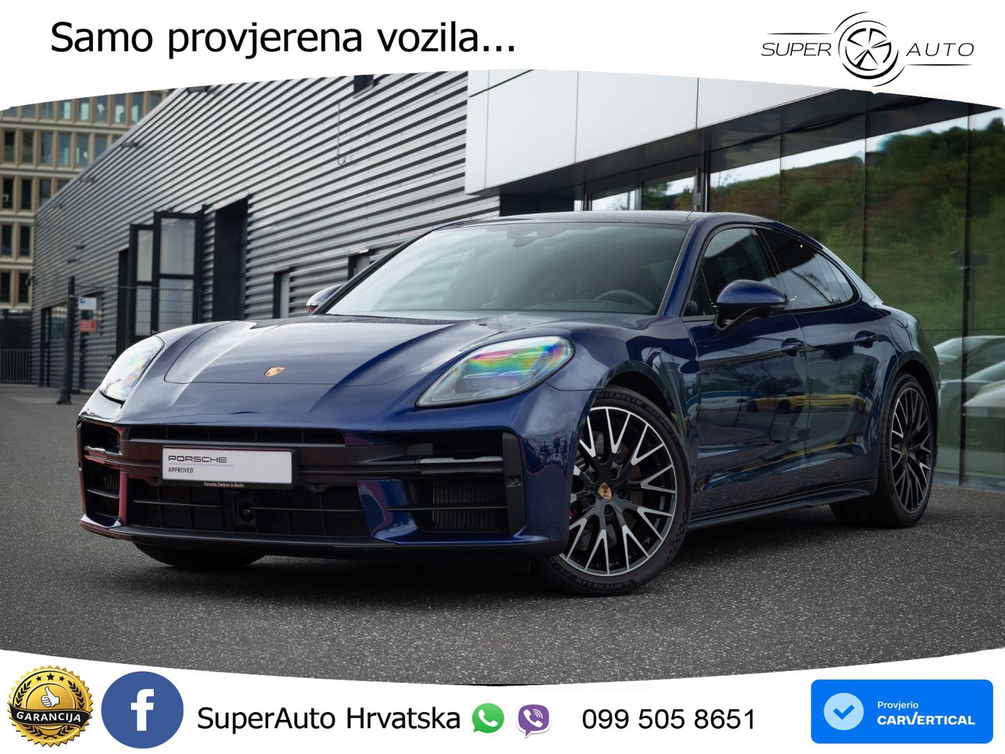 Porsche Panamera 4S 2.9 V6 (544 KS) E-Hybrid PDK ACC+HEAD+4xGR SJED+360+PANO