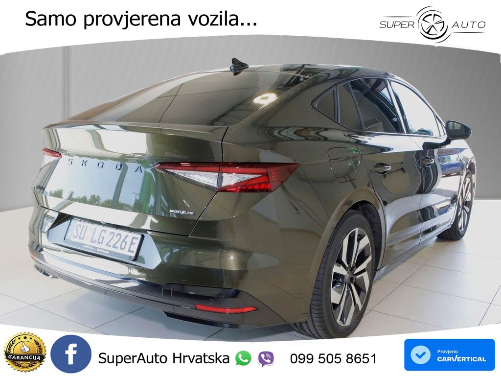 Škoda Enyaq Coupe iV 85 82 kWh (286 KS) SportLine LED+GR SJED+ACC
