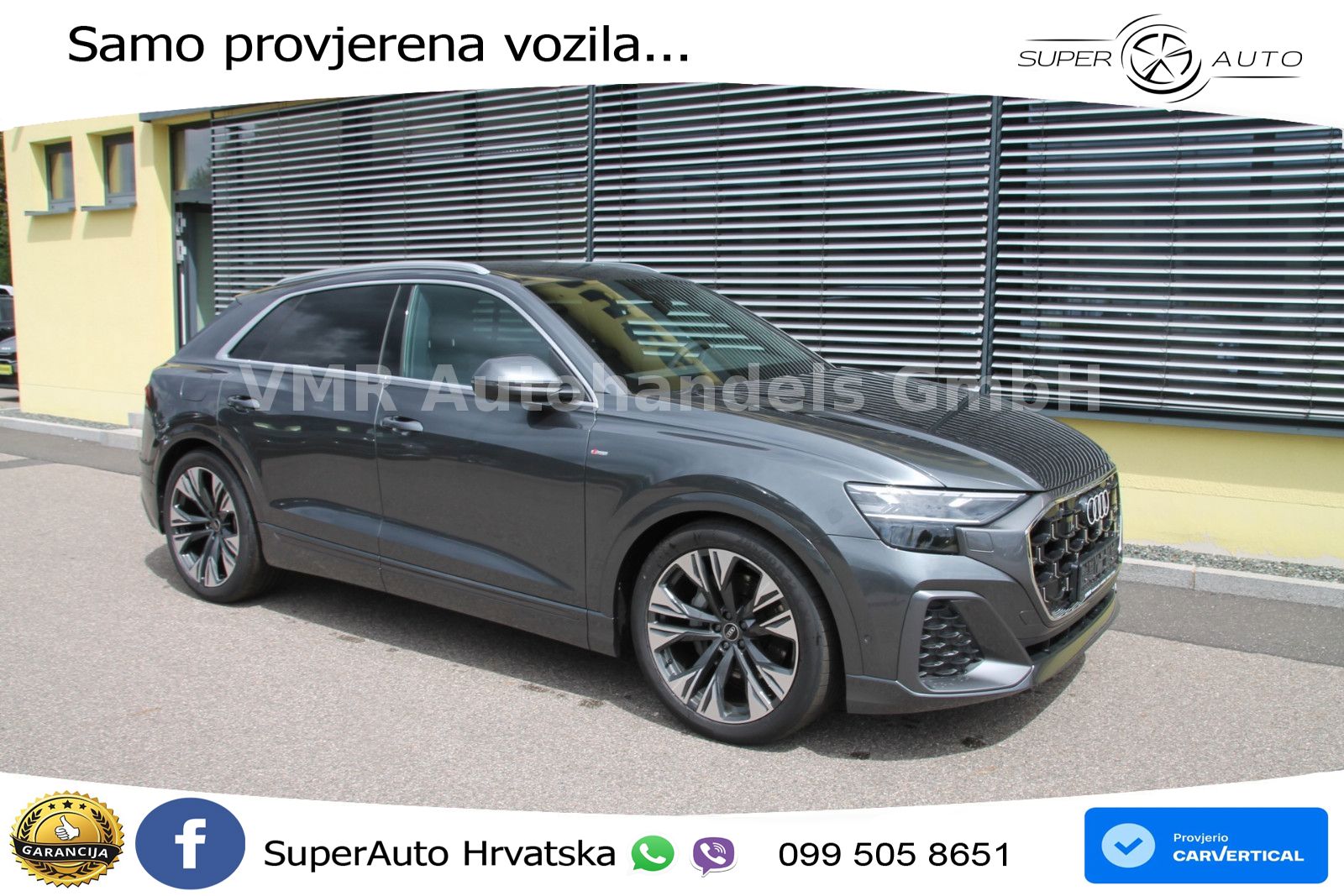 Audi Q8 50 TDI V6 (286 KS) quattro Tiptronic S line LED+GR SJED+ACC