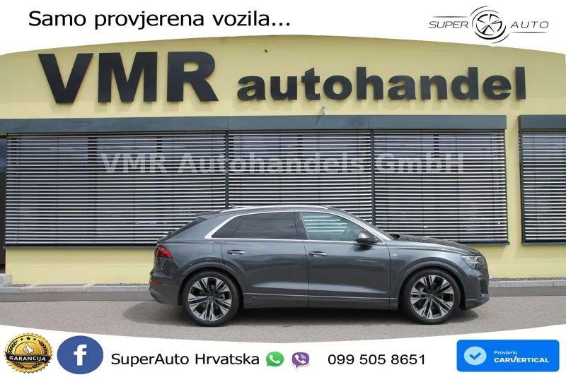 Audi Q8 50 TDI V6 (286 KS) quattro Tiptronic S line LED+GR SJED+ACC