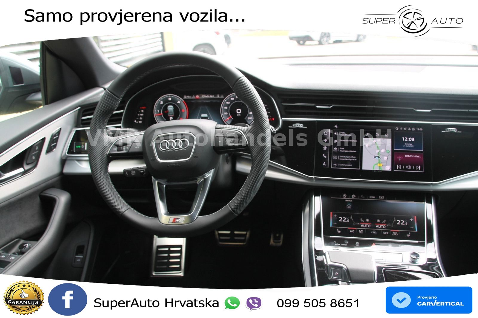 Audi Q8 50 TDI V6 (286 KS) quattro Tiptronic S line LED+GR SJED+ACC