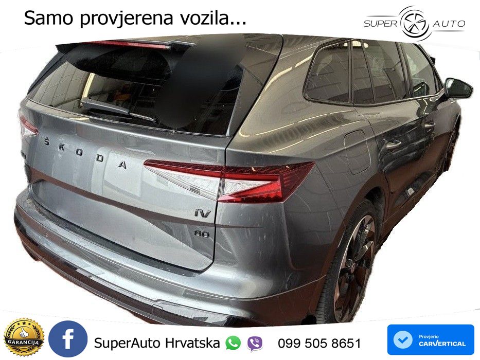 Škoda Enyaq iV 80 82 kWh (204 KS) SportLine LED+GR SJED+ACC