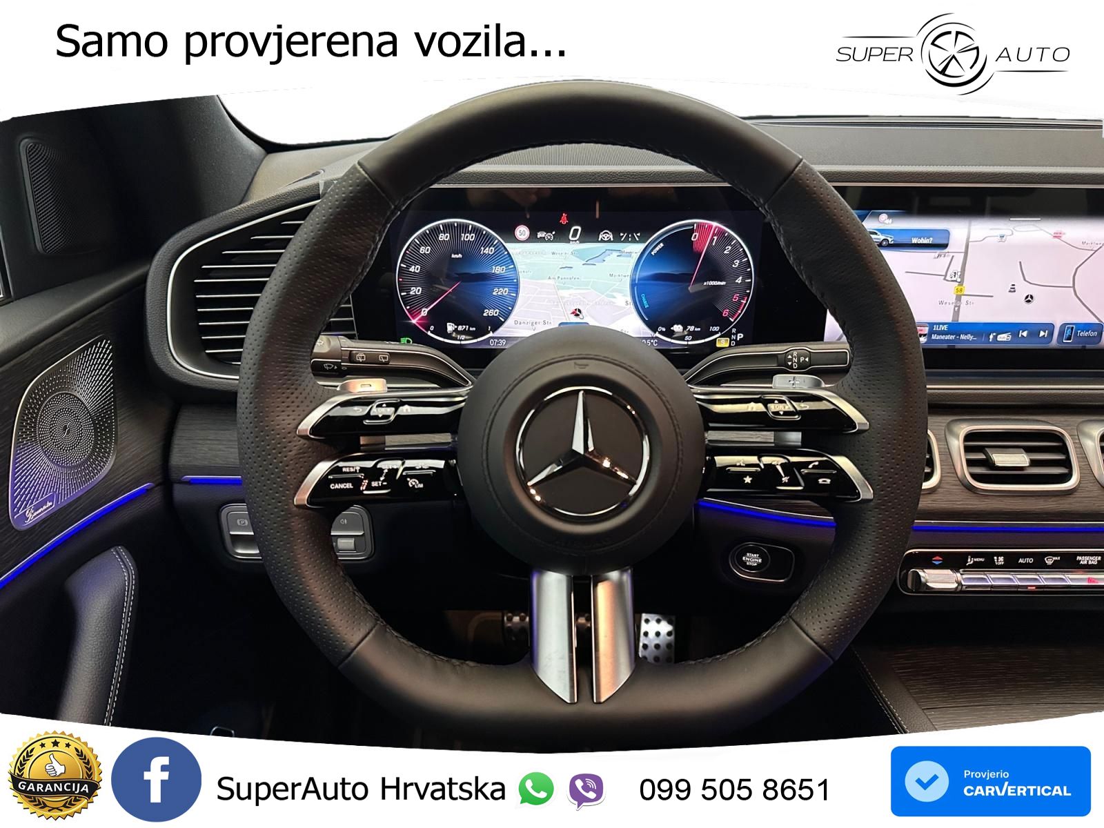 Mercedes GLE 300d (269 KS) EQ Boost 4MATIC 9G-TRONIC AMG ZRAČNI+ACC+4xGR SJED+360