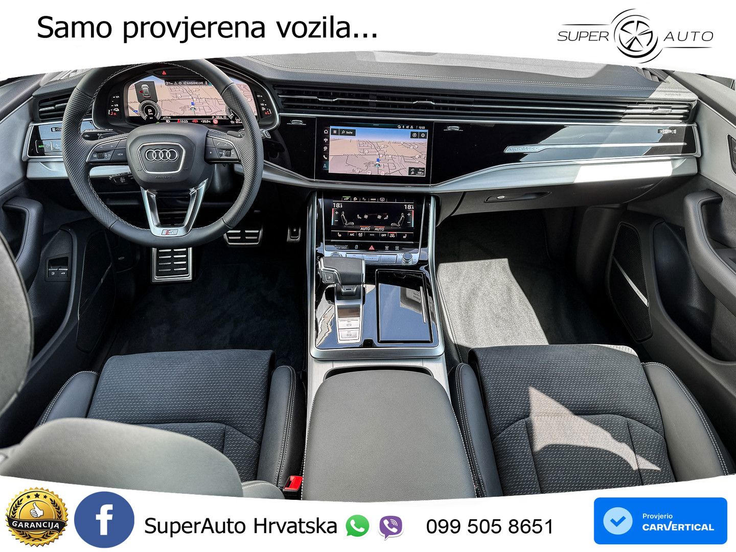 Audi Q8 55 TFSIe V6 (394 KS) quattro Tiptronic 2x S line LED+GR SJED+ACC