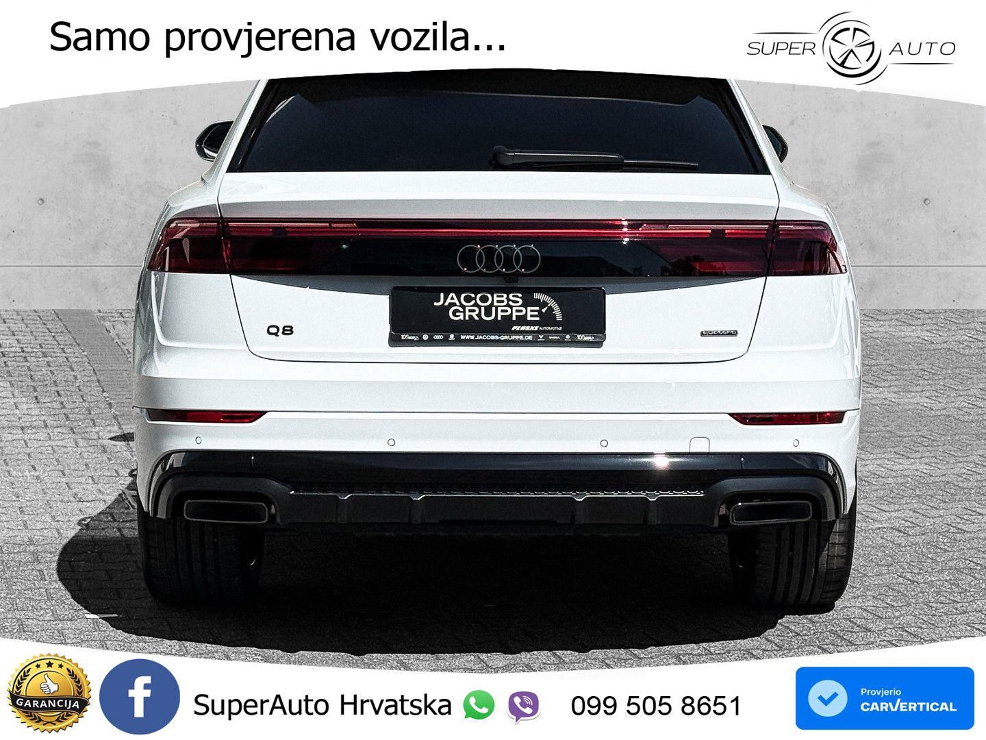 Audi Q8 55 TFSIe V6 (394 KS) quattro Tiptronic 2x S line LED+GR SJED+ACC