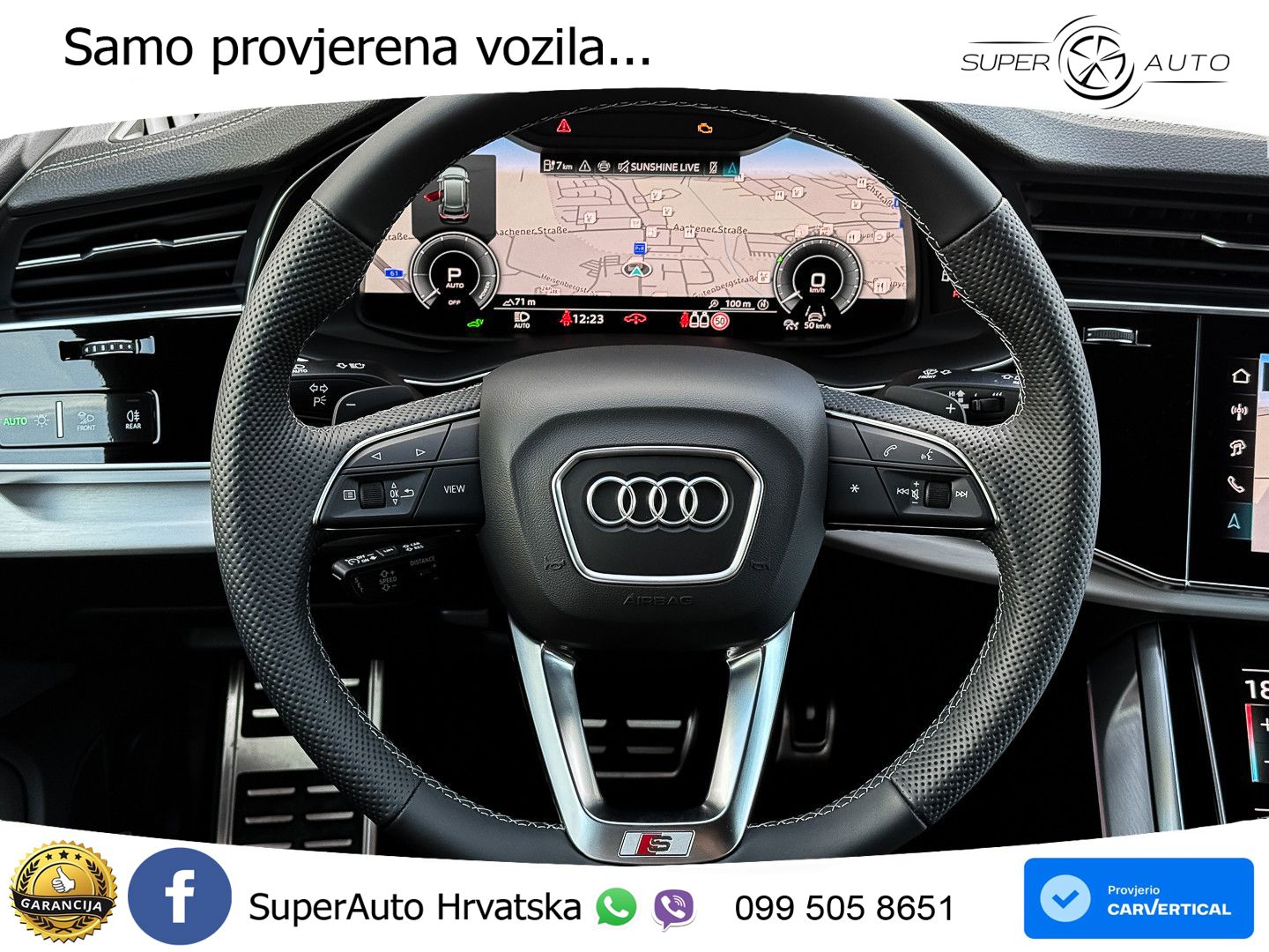 Audi Q8 55 TFSIe V6 (394 KS) quattro Tiptronic 2x S line LED+GR SJED+ACC