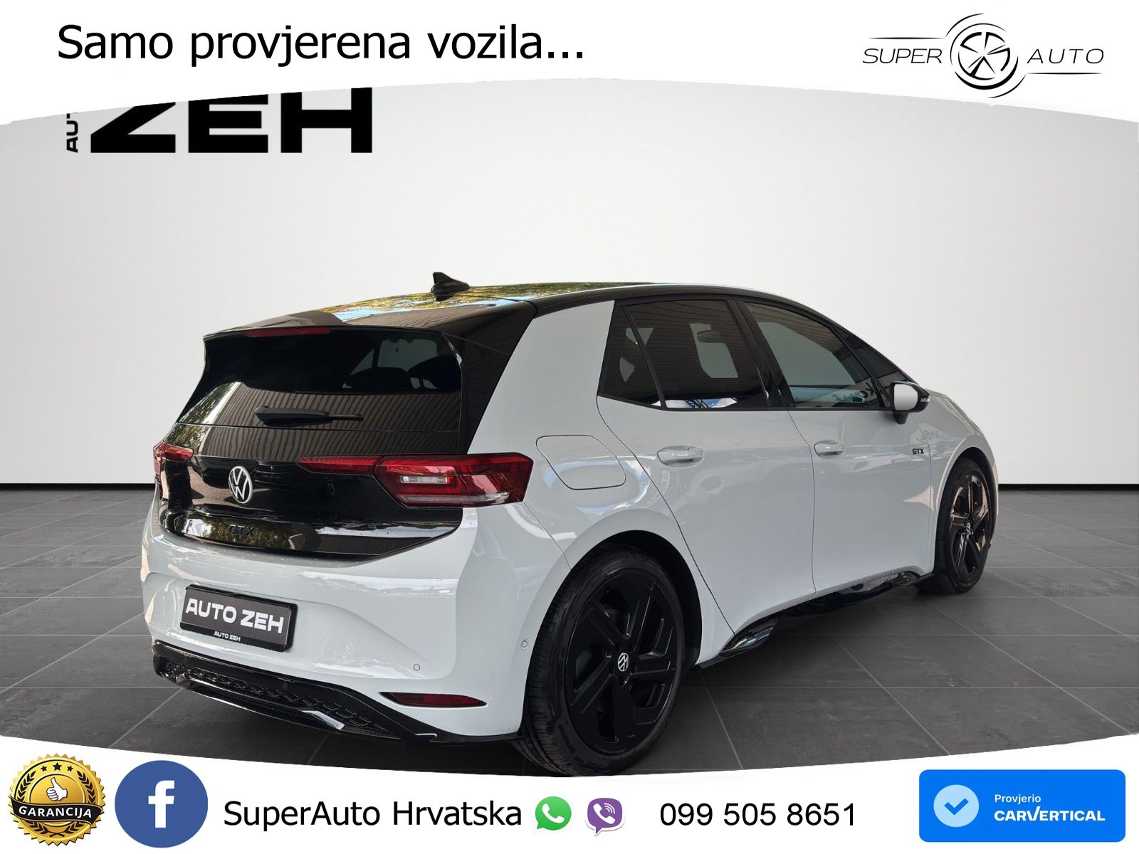 Volkswagen ID.3 GTX 84 kWh (286 KS) LED+GR SJED+ACC