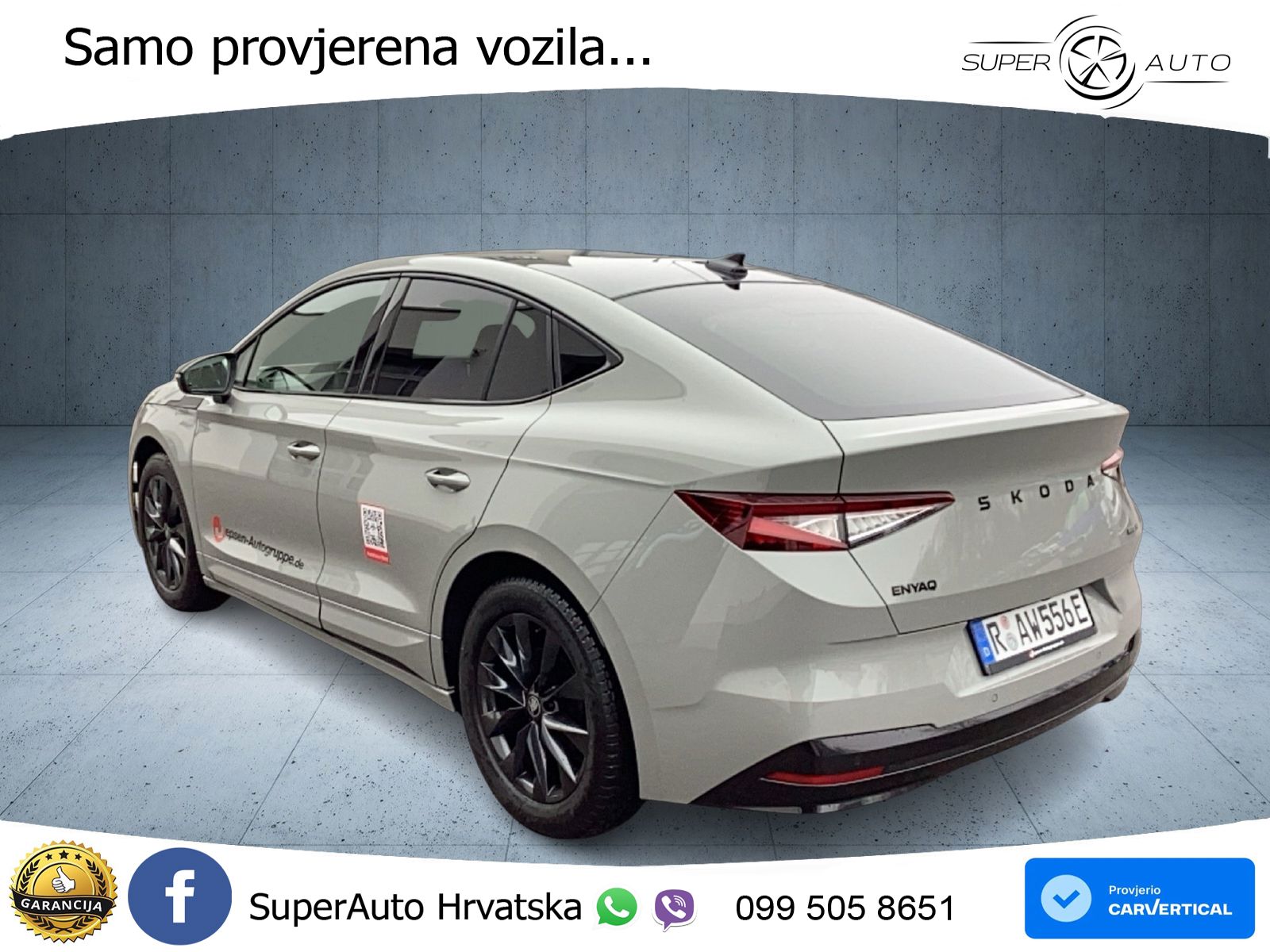 Škoda Enyaq Coupe iV 85 82 kWh (286 KS) SportLine LED+GR SJED+ACC