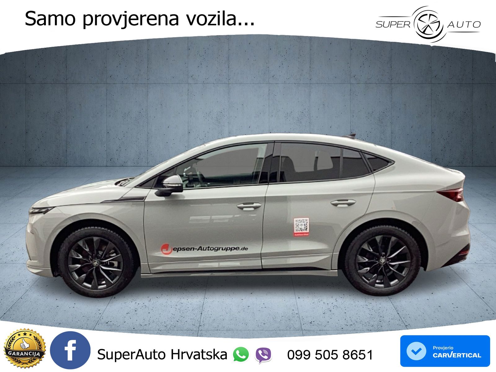Škoda Enyaq Coupe iV 85 82 kWh (286 KS) SportLine LED+GR SJED+ACC