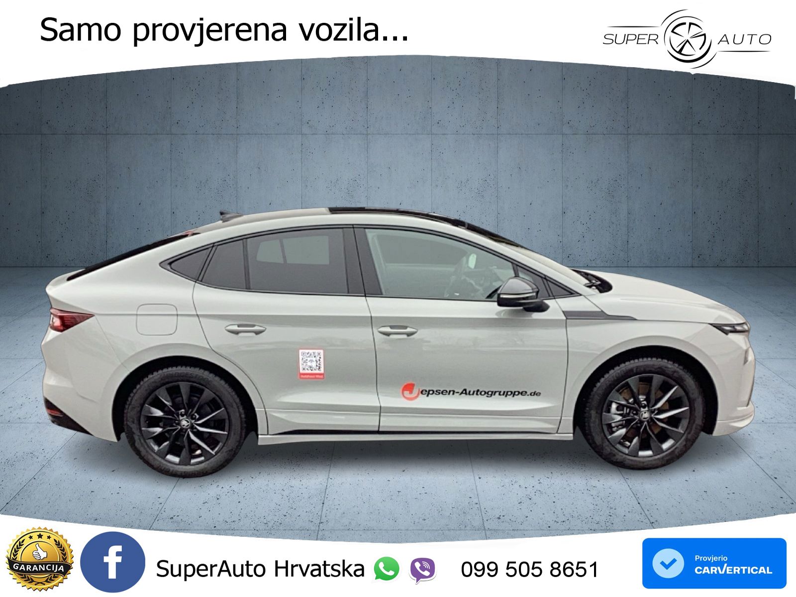 Škoda Enyaq Coupe iV 85 82 kWh (286 KS) SportLine LED+GR SJED+ACC