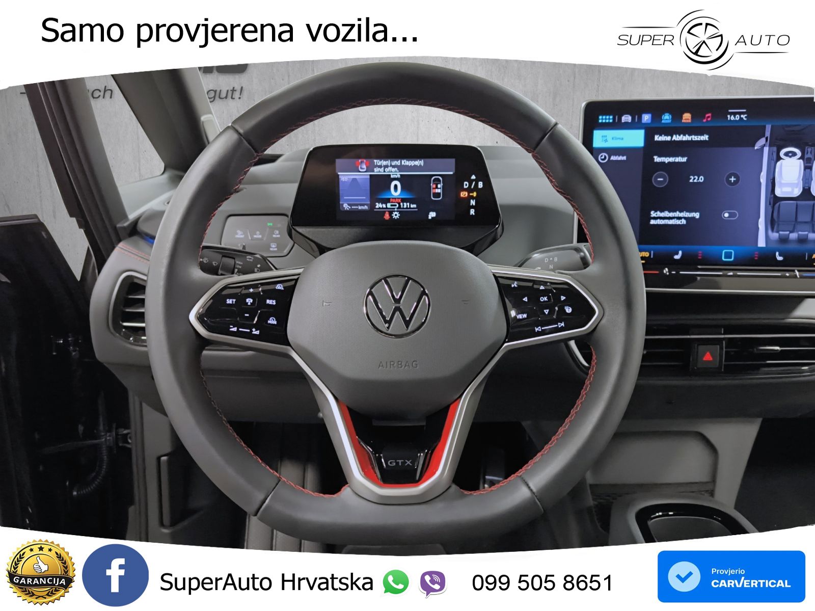 Volkswagen ID.3 GTX Performance 84 kWh (326 KS) LED+GR SJED+ACC