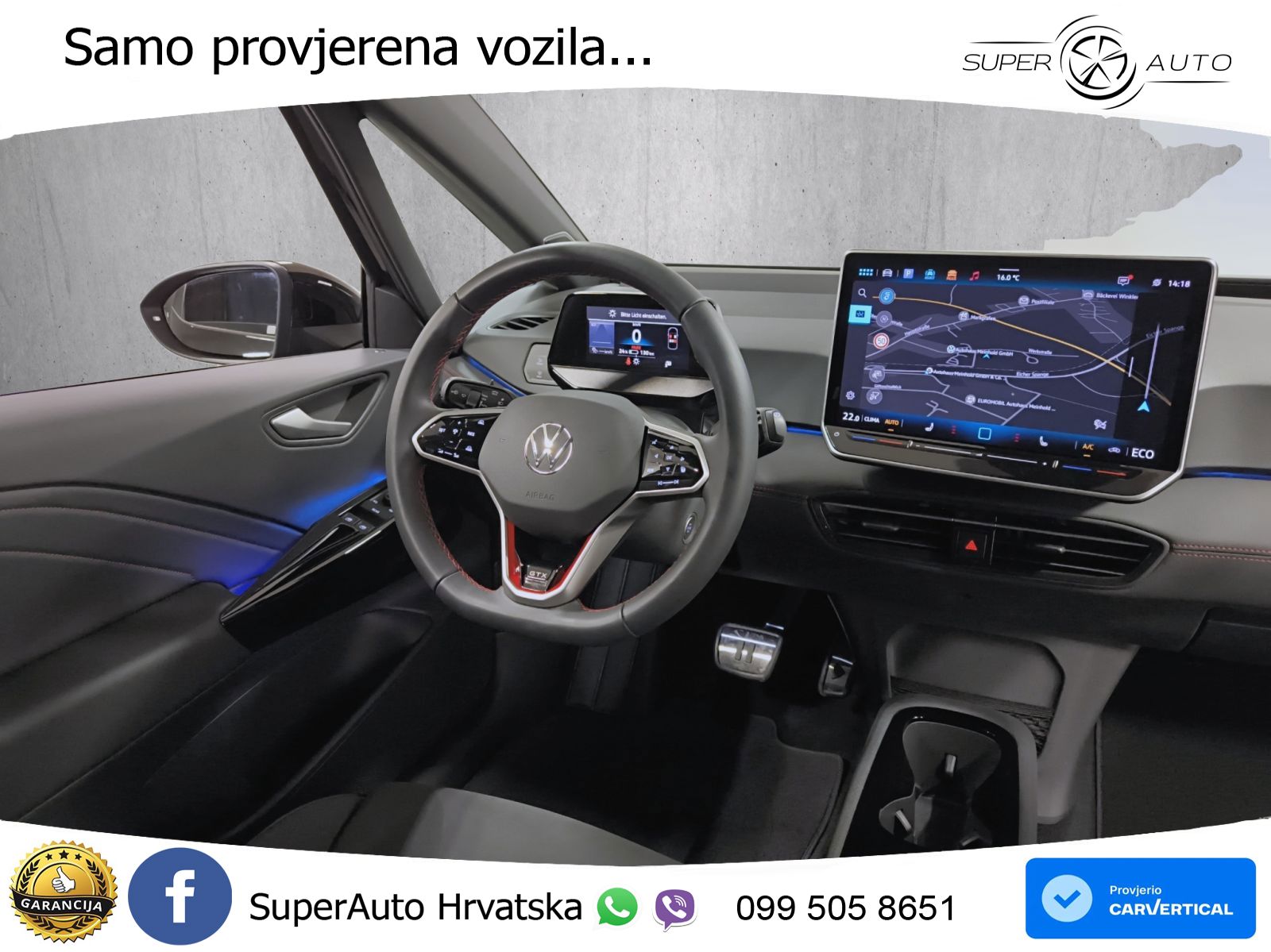 Volkswagen ID.3 GTX Performance 84 kWh (326 KS) LED+GR SJED+ACC
