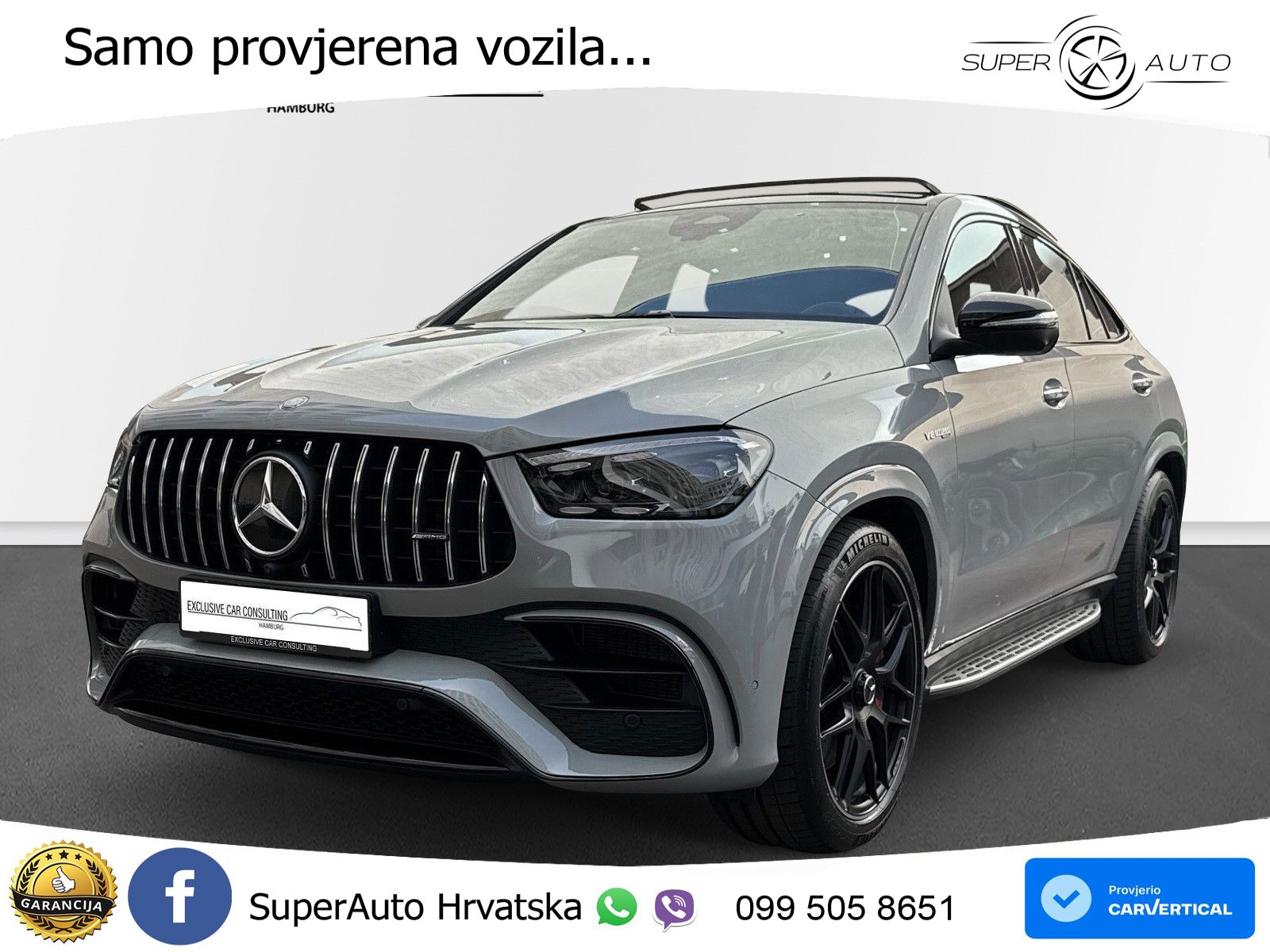 Mercedes AMG GLE Coupe 63 S V8 (612 KS) EQ Boost 4MATIC+ AMG SPEEDSHIFT TCT 9G LED+GR SJED+ACC