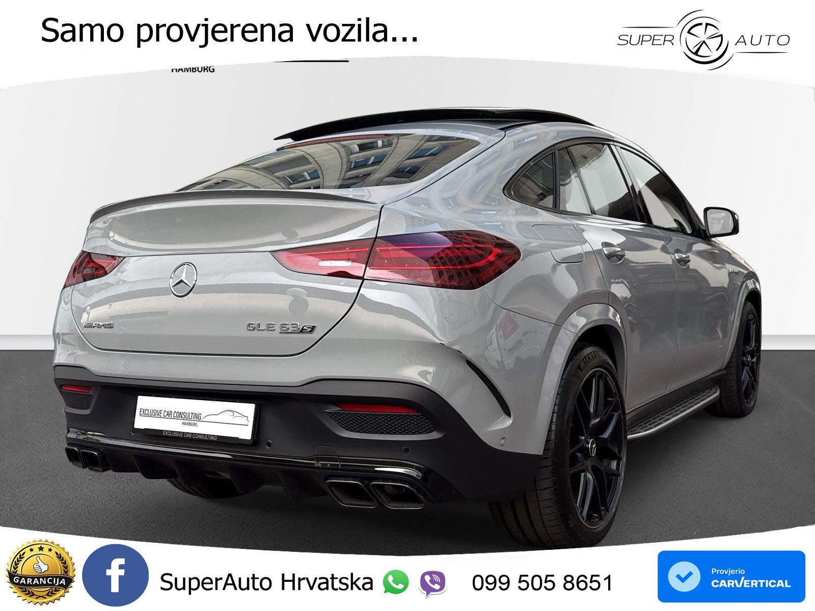Mercedes AMG GLE Coupe 63 S V8 (612 KS) EQ Boost 4MATIC+ AMG SPEEDSHIFT TCT 9G LED+GR SJED+ACC