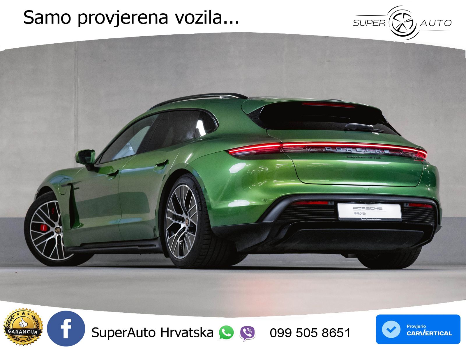 Porsche Taycan Sport Turismo GTS Performance Plus 93.4 kWh (598 KS)