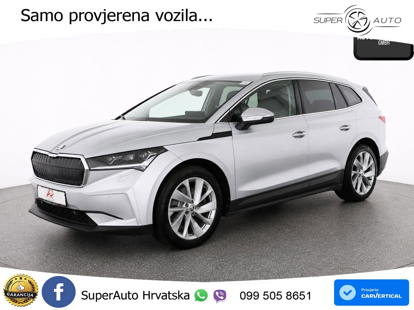Škoda Enyaq iV 80x 82 kWh (265 KS) AWD LED+GR SJED+ACC
