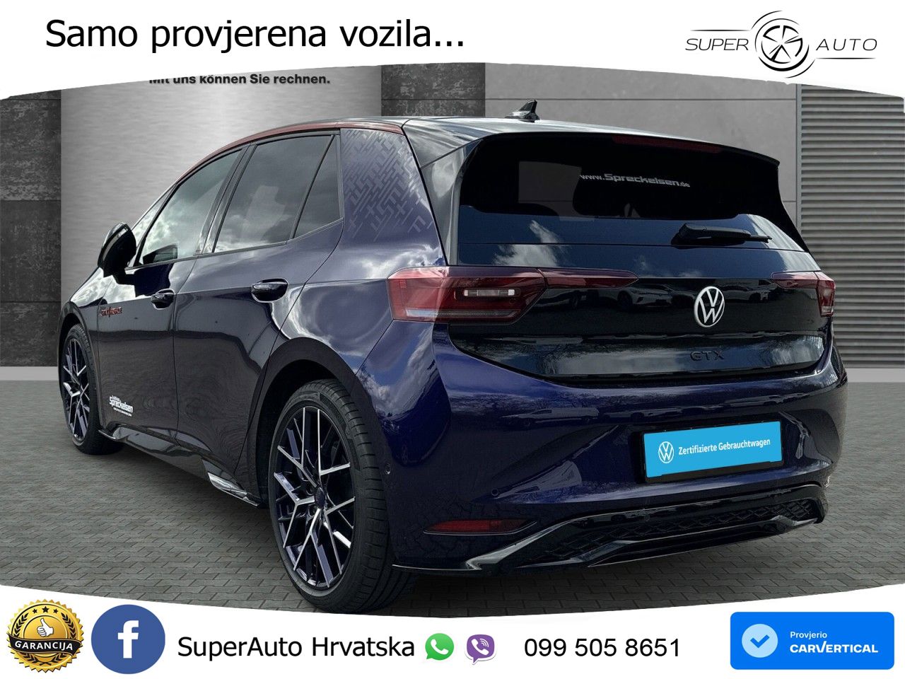 Volkswagen ID.3 GTX Performance 84 kWh (326 KS) LED+GR SJED+ACC