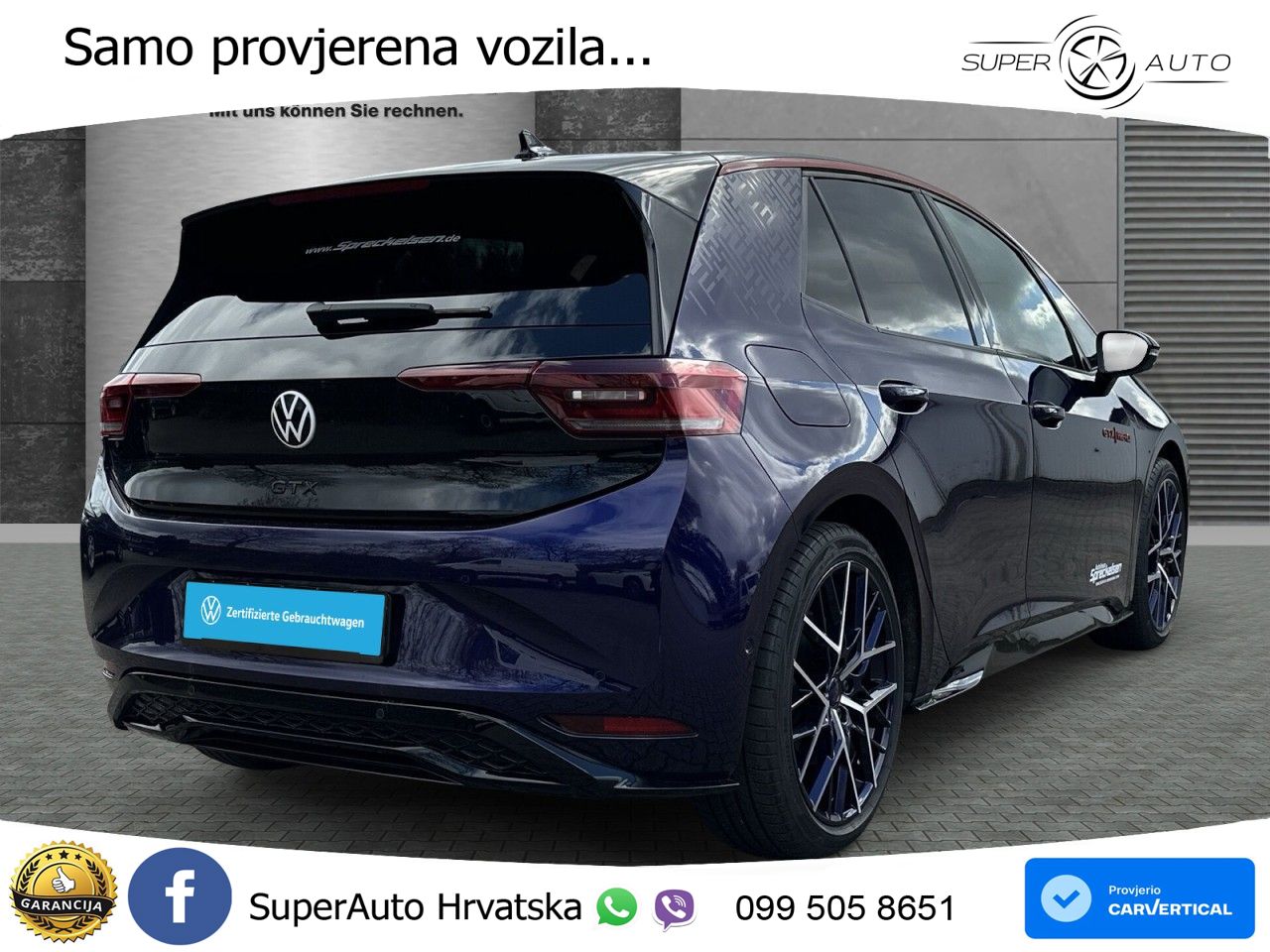 Volkswagen ID.3 GTX Performance 84 kWh (326 KS) LED+GR SJED+ACC