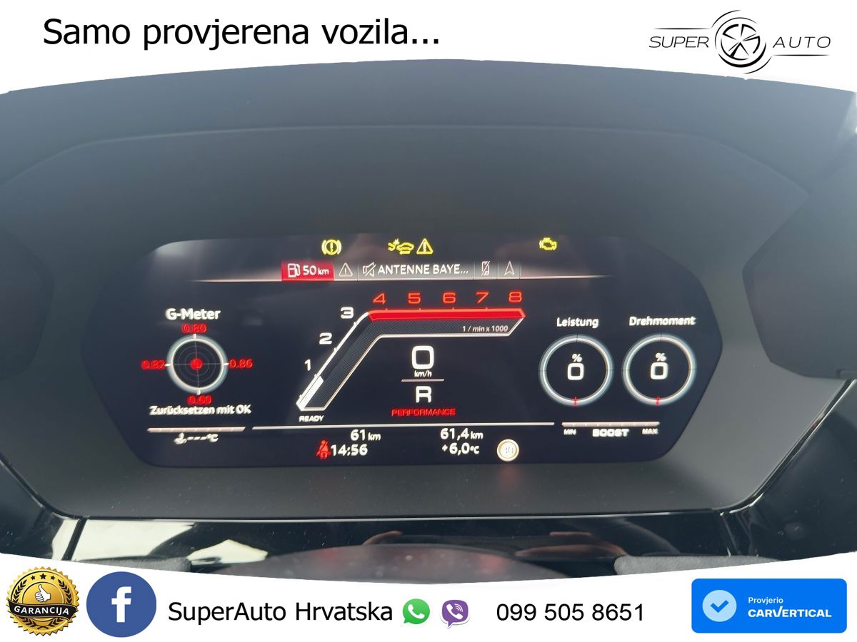 Audi RS3 Sedan 2.5 TFSI (400 KS) quattro S tronic LED+GR SJED+ACC