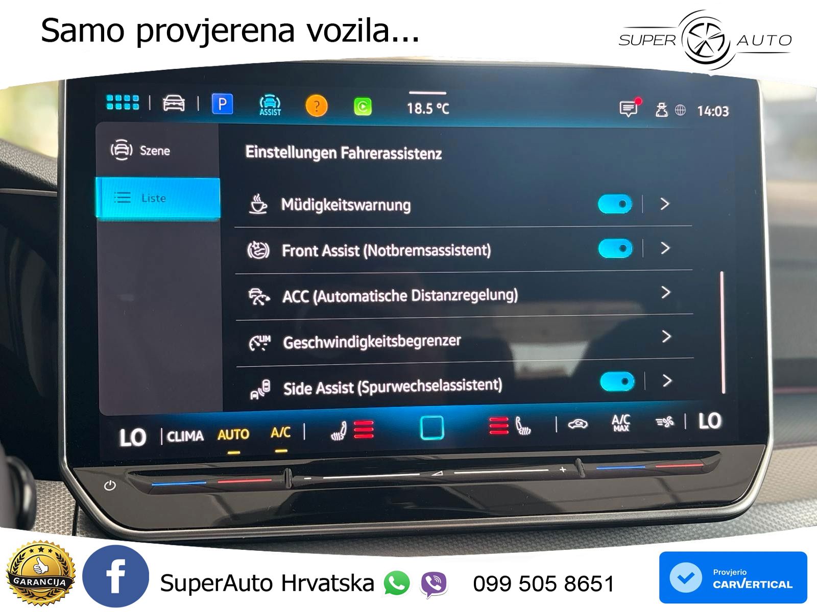 VW Golf LED+GR SJED+ACC