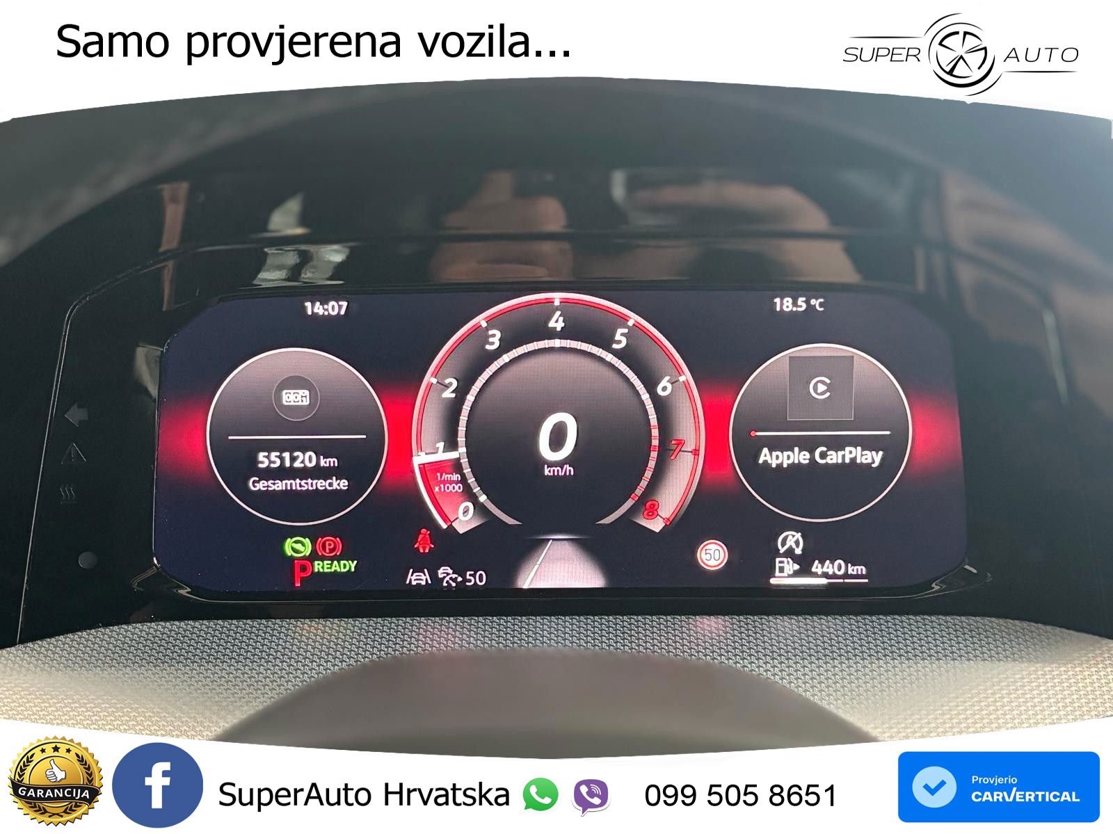 VW Golf LED+GR SJED+ACC