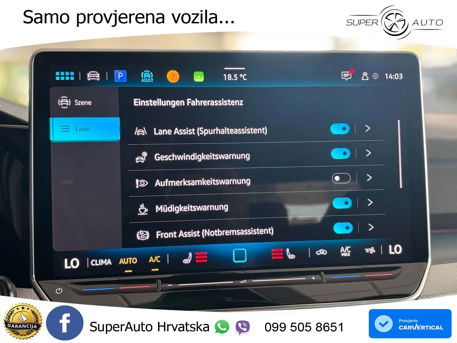 VW Golf LED+GR SJED+ACC