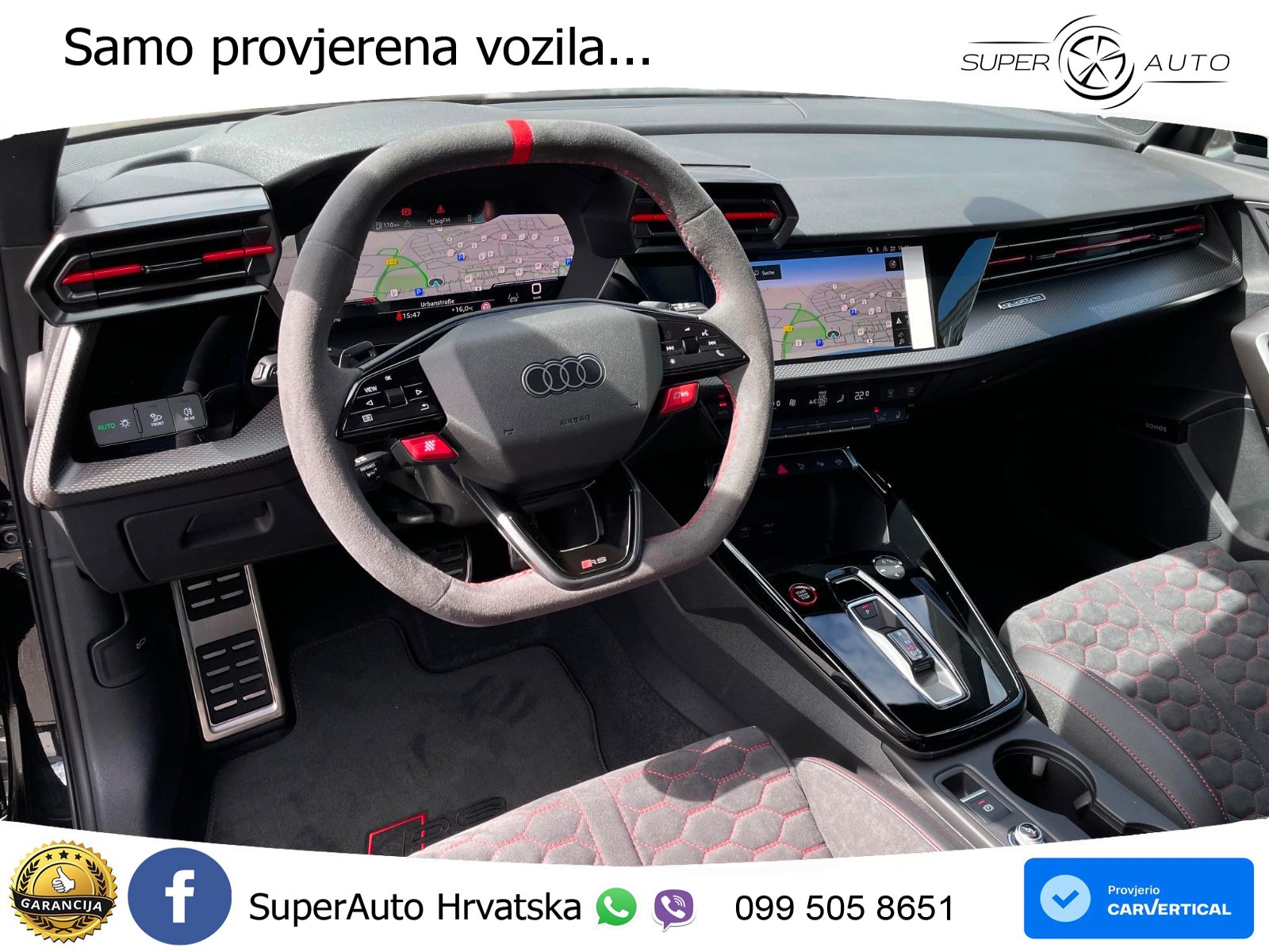 Audi RS3 Sedan 2.5 TFSI (400 KS) quattro S tronic LED+GR SJED+ACC