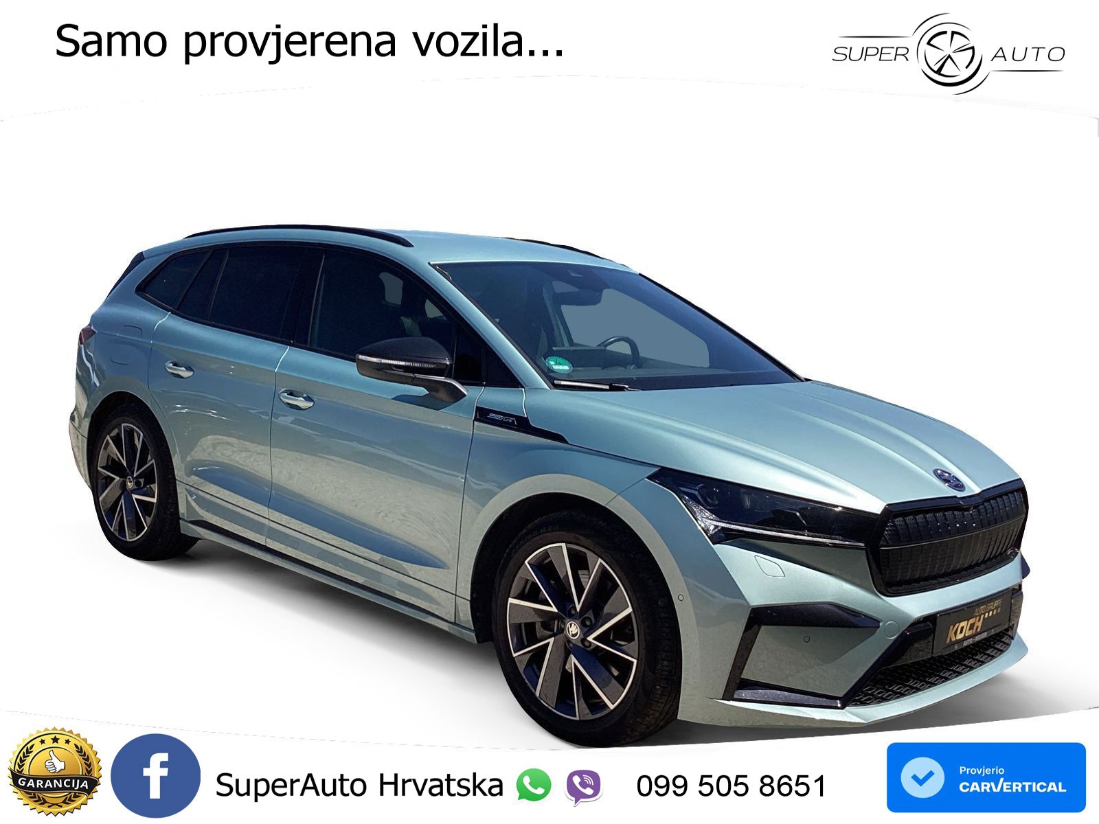 Škoda Enyaq iV 80 82 kWh (204 KS) SportLine LED+GR SJED+ACC