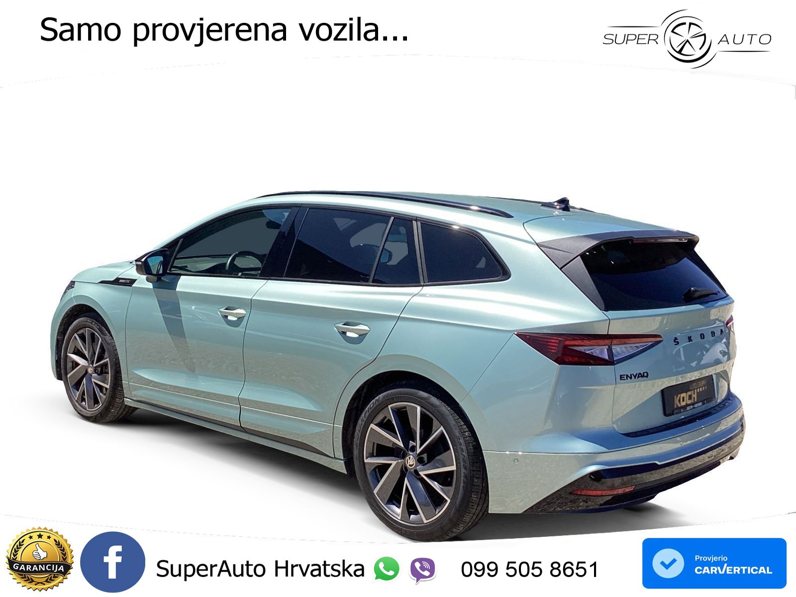 Škoda Enyaq iV 80 82 kWh (204 KS) SportLine LED+GR SJED+ACC