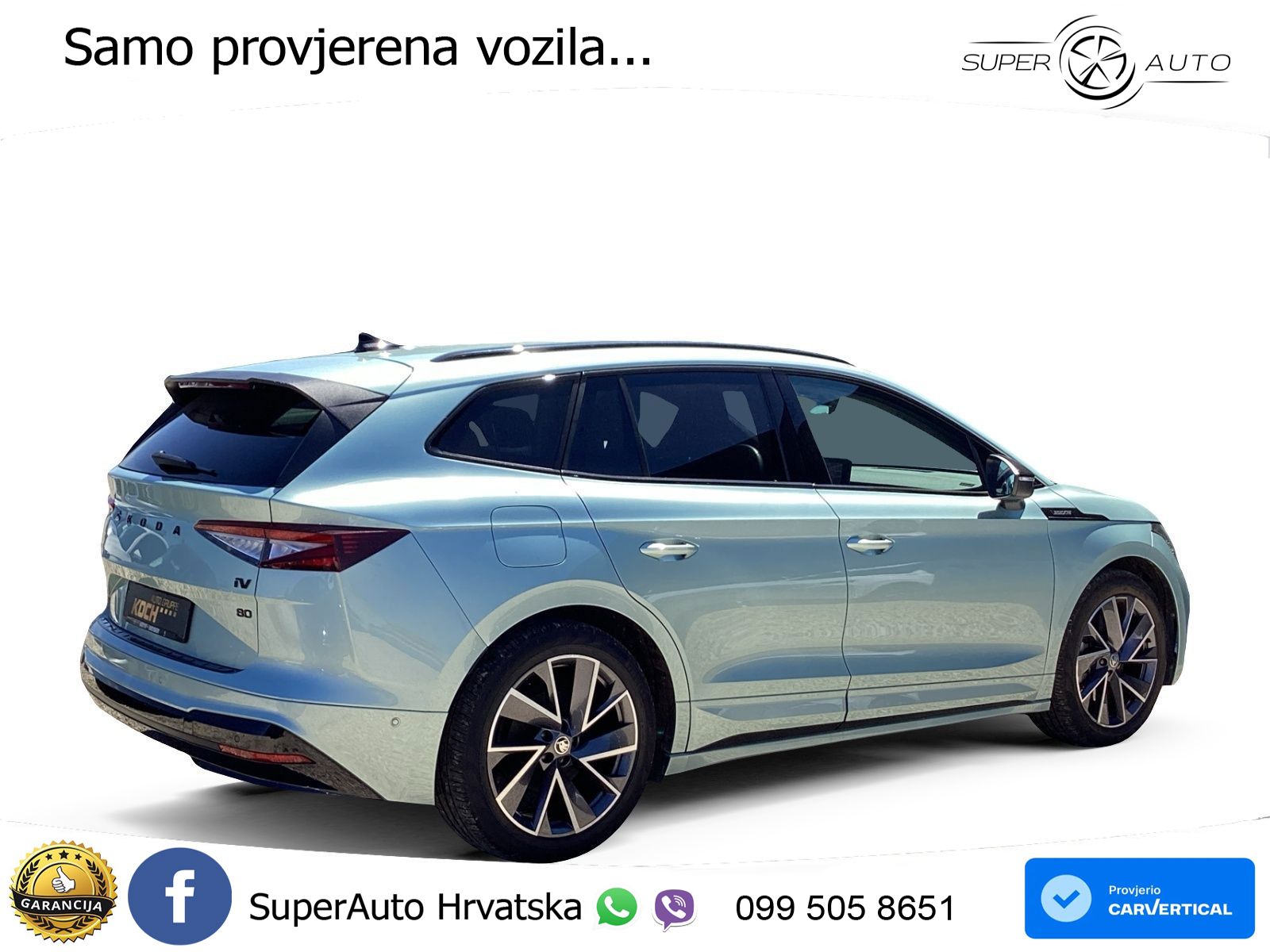 Škoda Enyaq iV 80 82 kWh (204 KS) SportLine LED+GR SJED+ACC