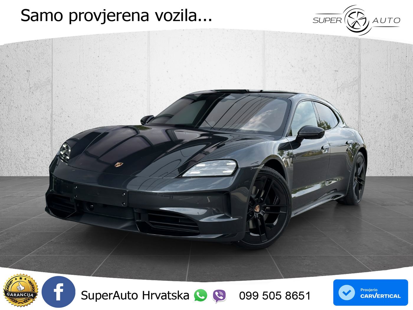 Porsche Taycan Sport Turismo 105 kWh (435 KS)