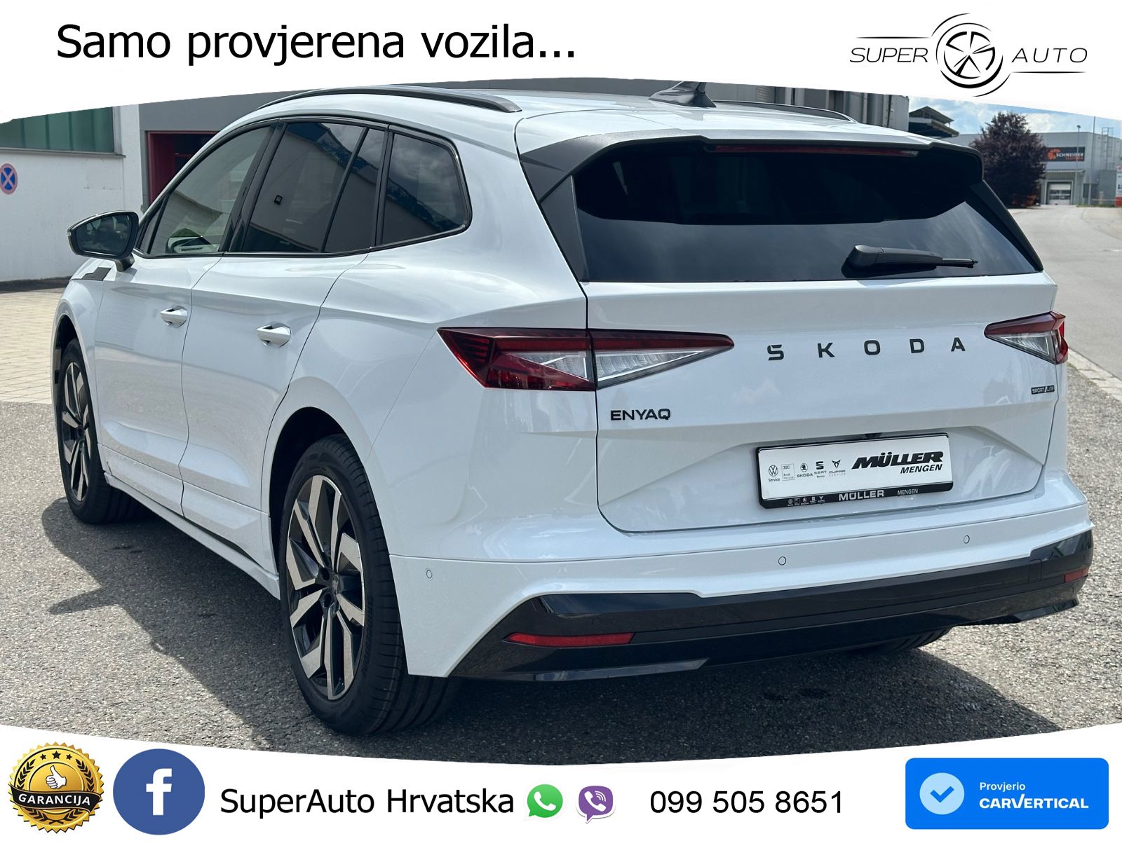 Škoda Enyaq 85x 82 kWh (299 KS) AWD SportLine LED+GR SJED+ACC