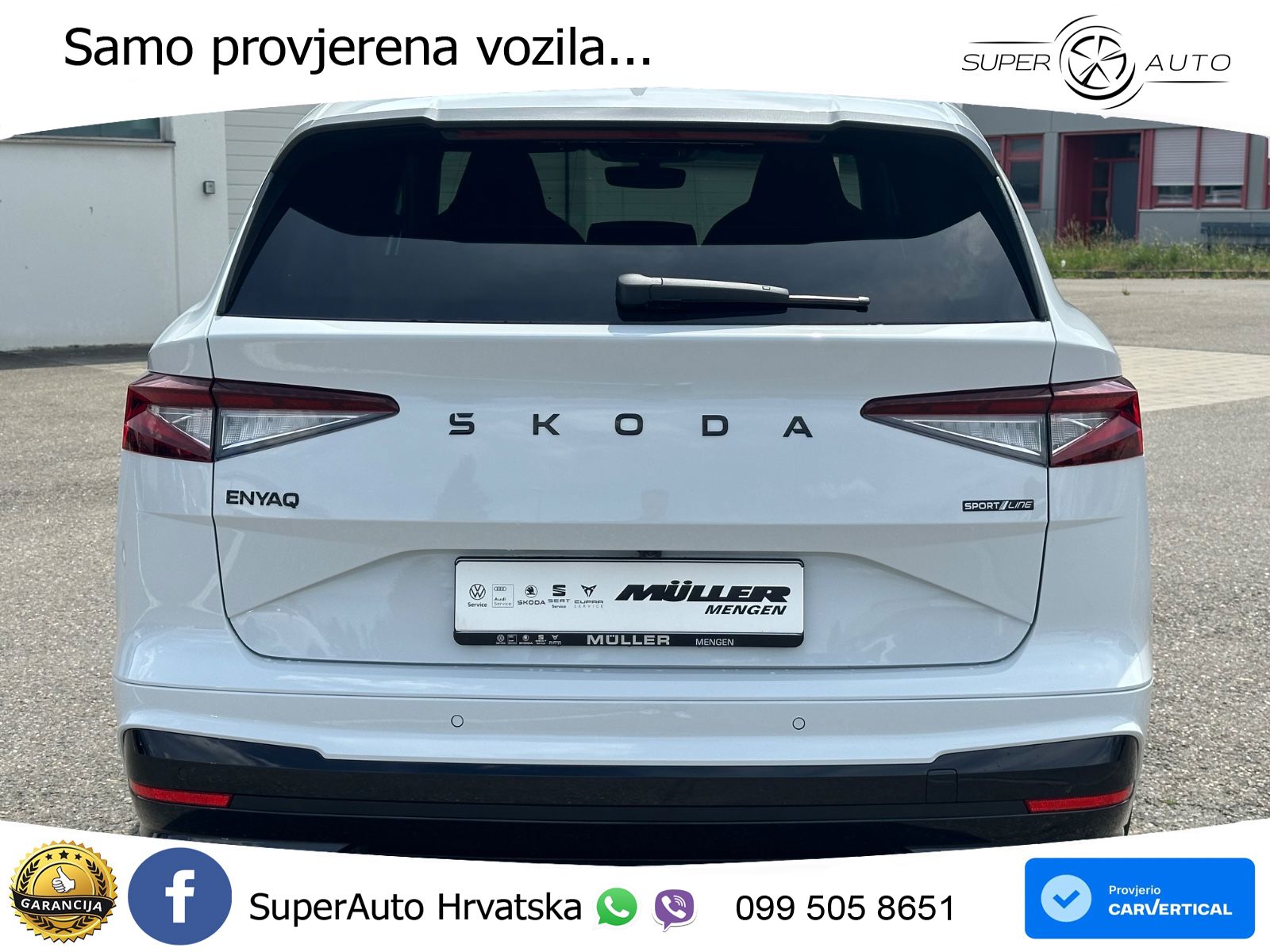 Škoda Enyaq 85x 82 kWh (299 KS) AWD SportLine LED+GR SJED+ACC