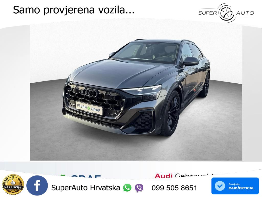 Audi Q8 55 TFSIe V6 (394 KS) quattro Tiptronic S line LED+GR SJED+ACC