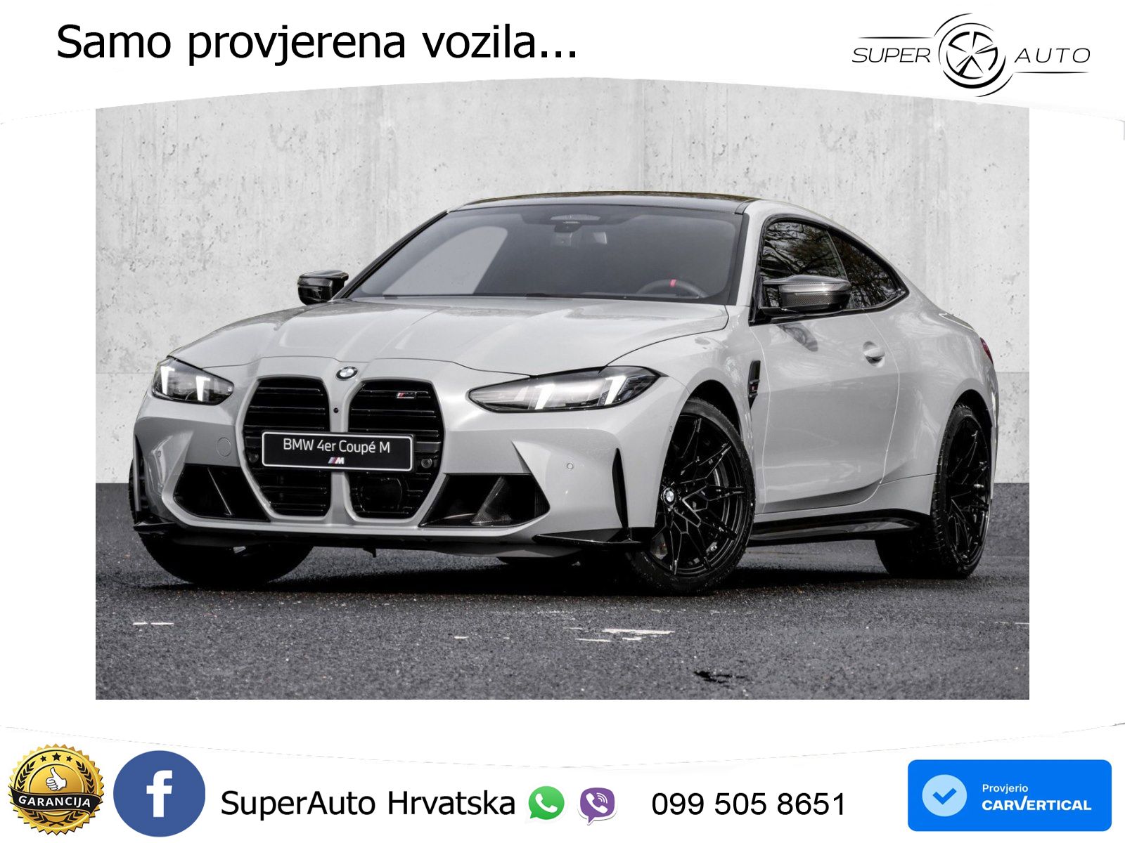 BMW M4 Competition 3.0 (530 KS) xDrive Steptronic LED+GR SJED+ACC