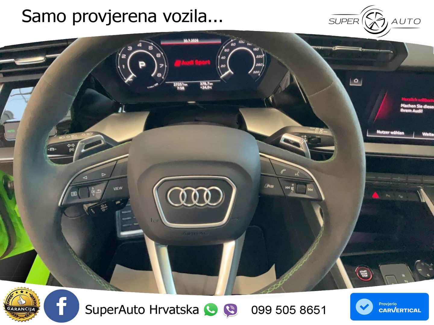 Audi RS3 Sportback 2.5 TFSI (400 KS) quattro S tronic LED+GR SJED+ACC