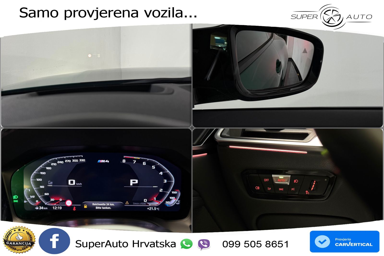 BMW M4 Competition 3.0 (510 KS) xDrive Steptronic LED+GR SJED+ACC