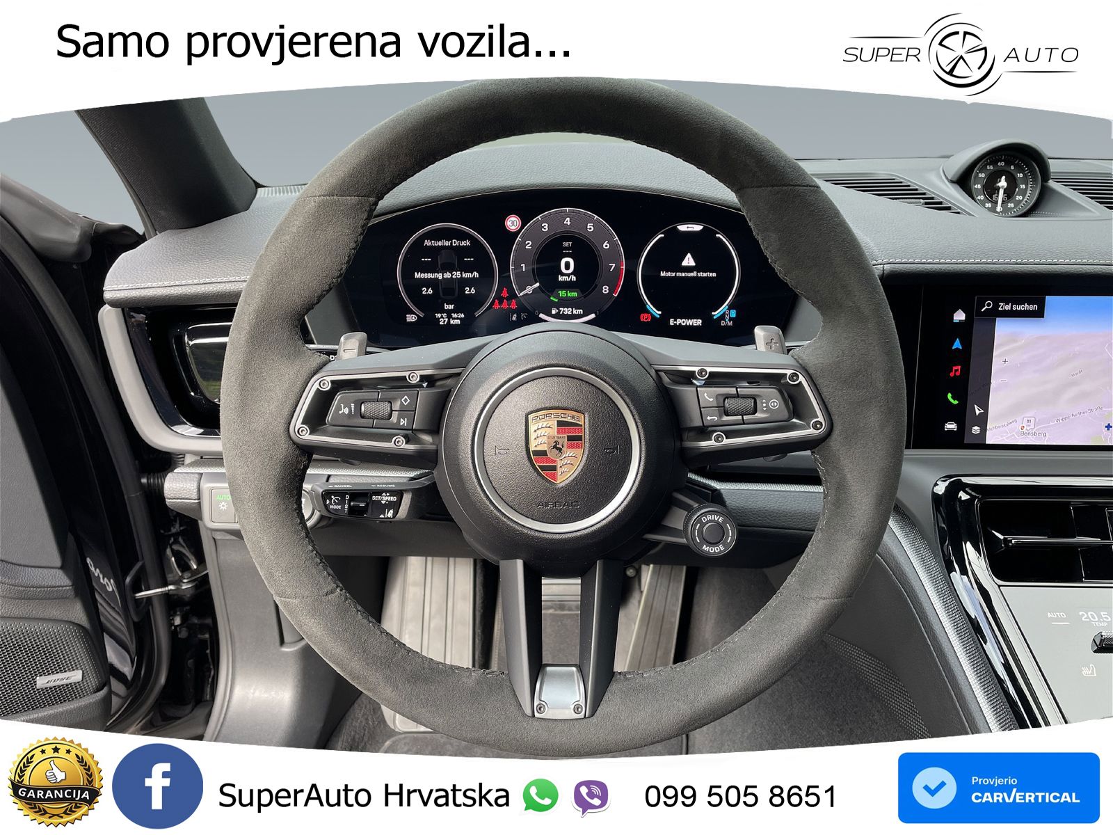 Porsche Panamera 4 2.9 V6 (470 KS) E-Hybrid PDK ACC+HEAD+GR SJED+360+PANO