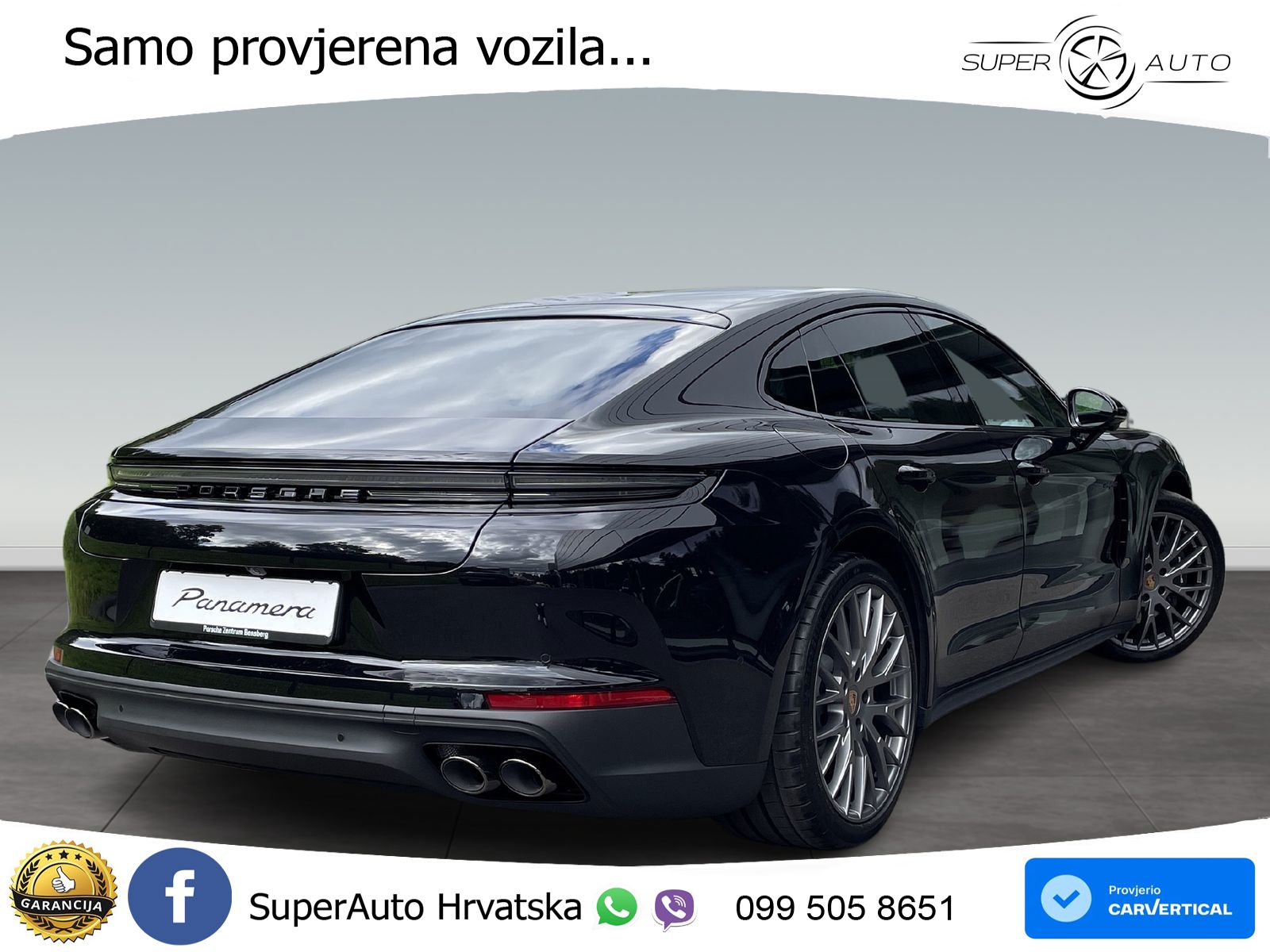 Porsche Panamera 4 2.9 V6 (470 KS) E-Hybrid PDK ACC+HEAD+GR SJED+360+PANO