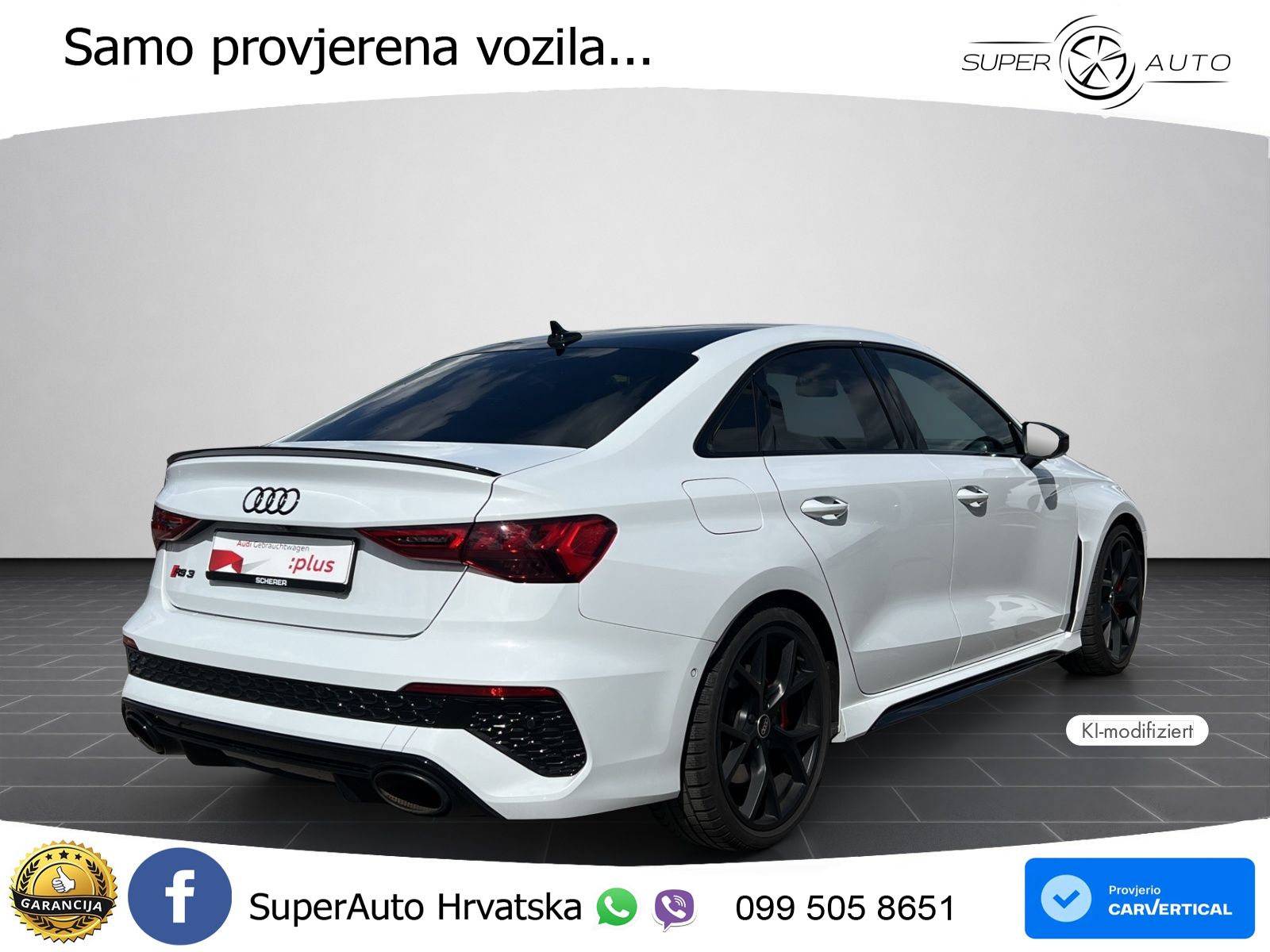Audi RS3 Sedan 2.5 TFSI (400 KS) quattro S tronic LED+GR SJED+ACC