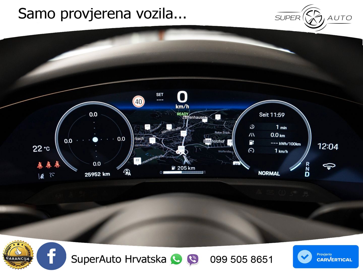 Porsce Tycan 105 kWh (435 KS)
