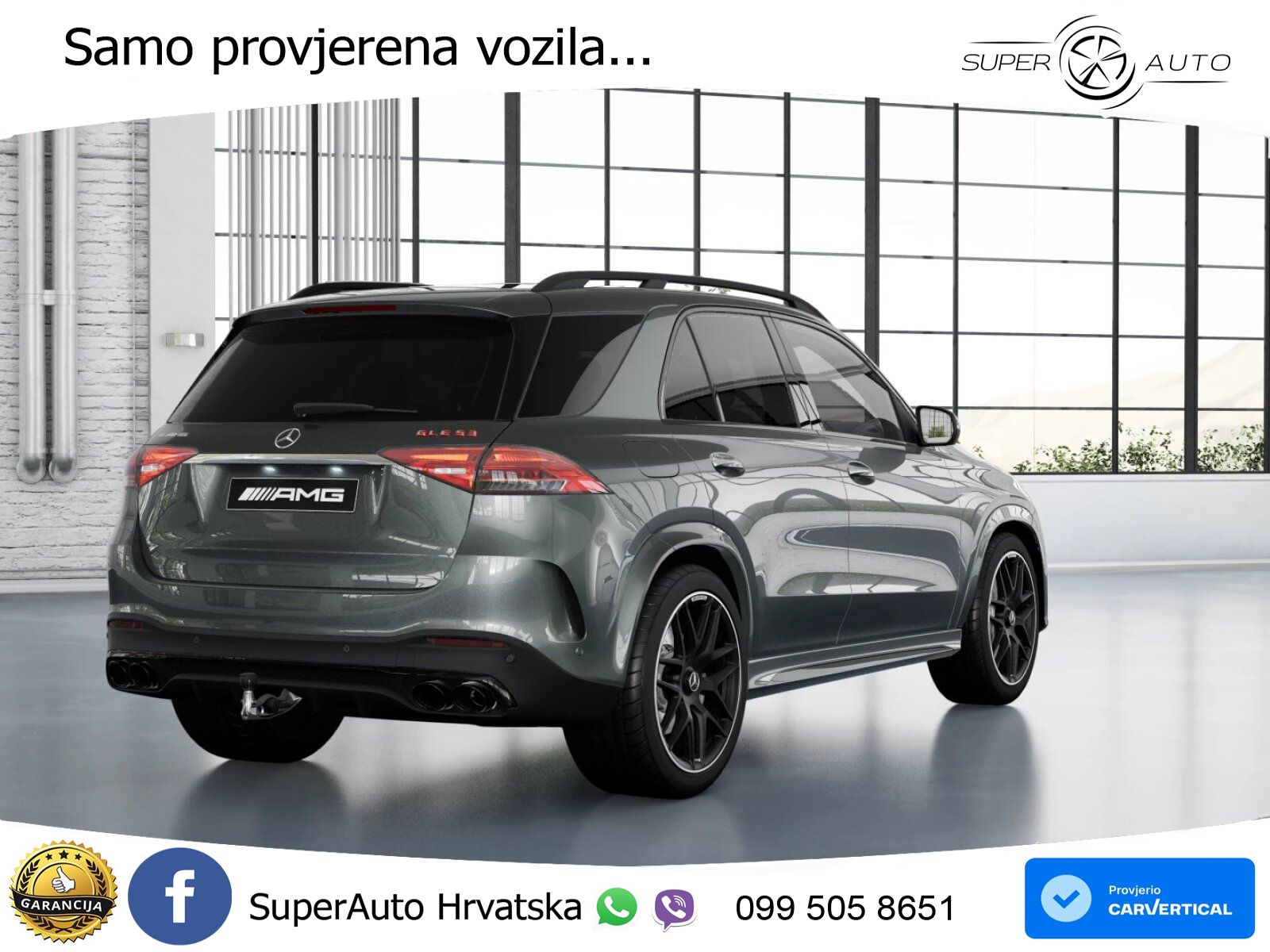 Mercedes AMG GLE 53 (544 KS) Hybrid 4MATIC+ 9G-TRONIC ACC+HEAD+4xGR SJED+360+PANO