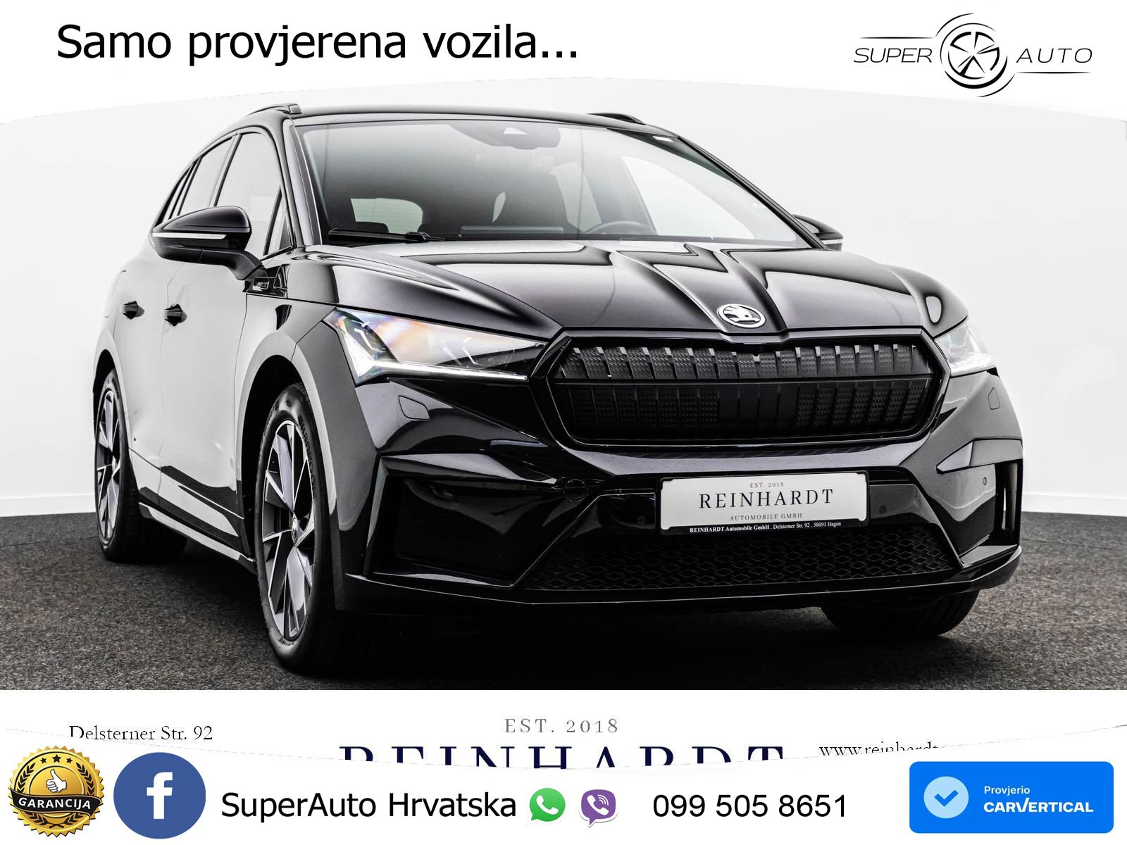 Škoda Enyaq iV 80x 82 kWh (265 KS) AWD SportLine LED+GR SJED+ACC