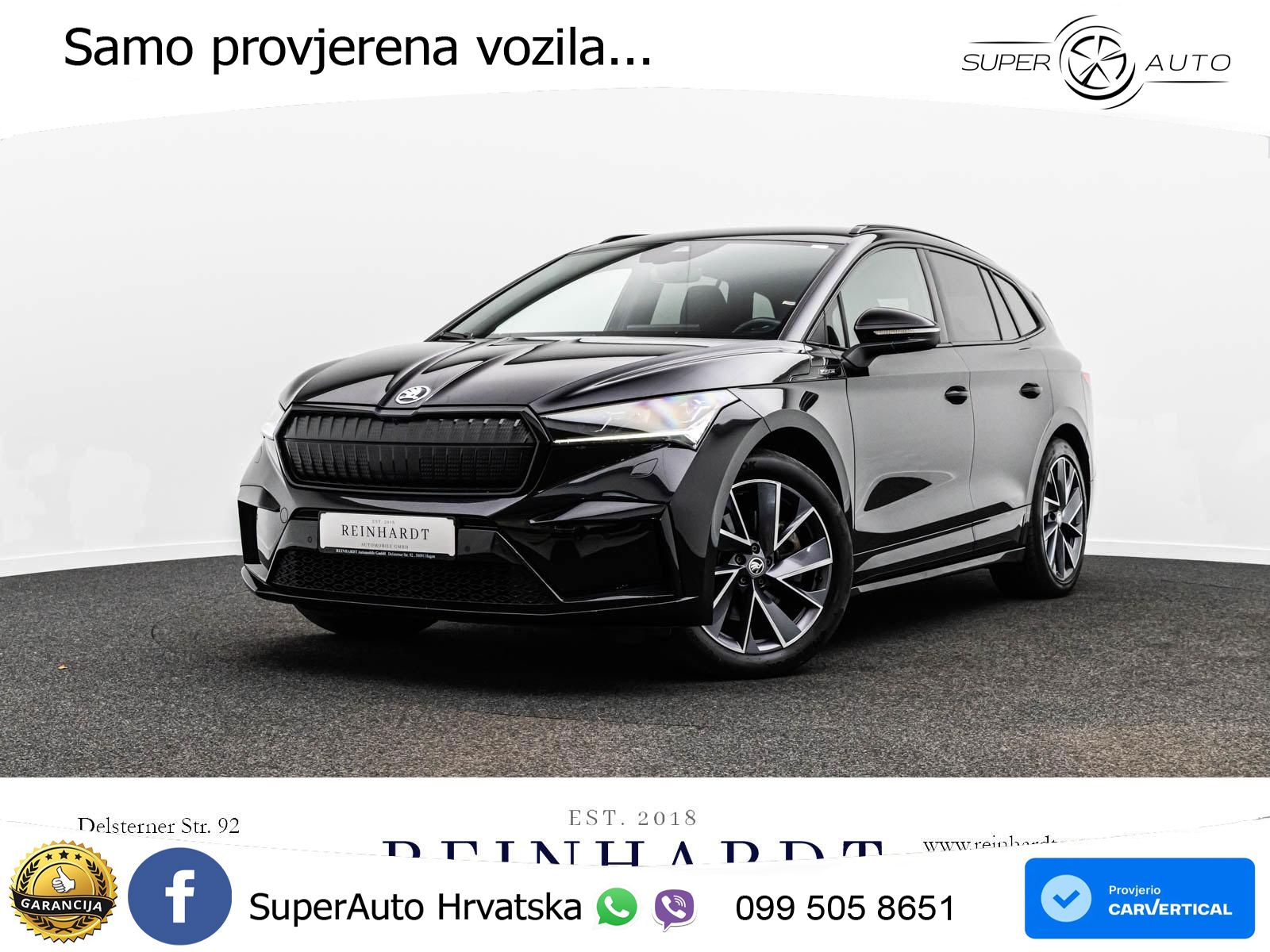 Škoda Enyaq iV 80x 82 kWh (265 KS) AWD SportLine LED+GR SJED+ACC